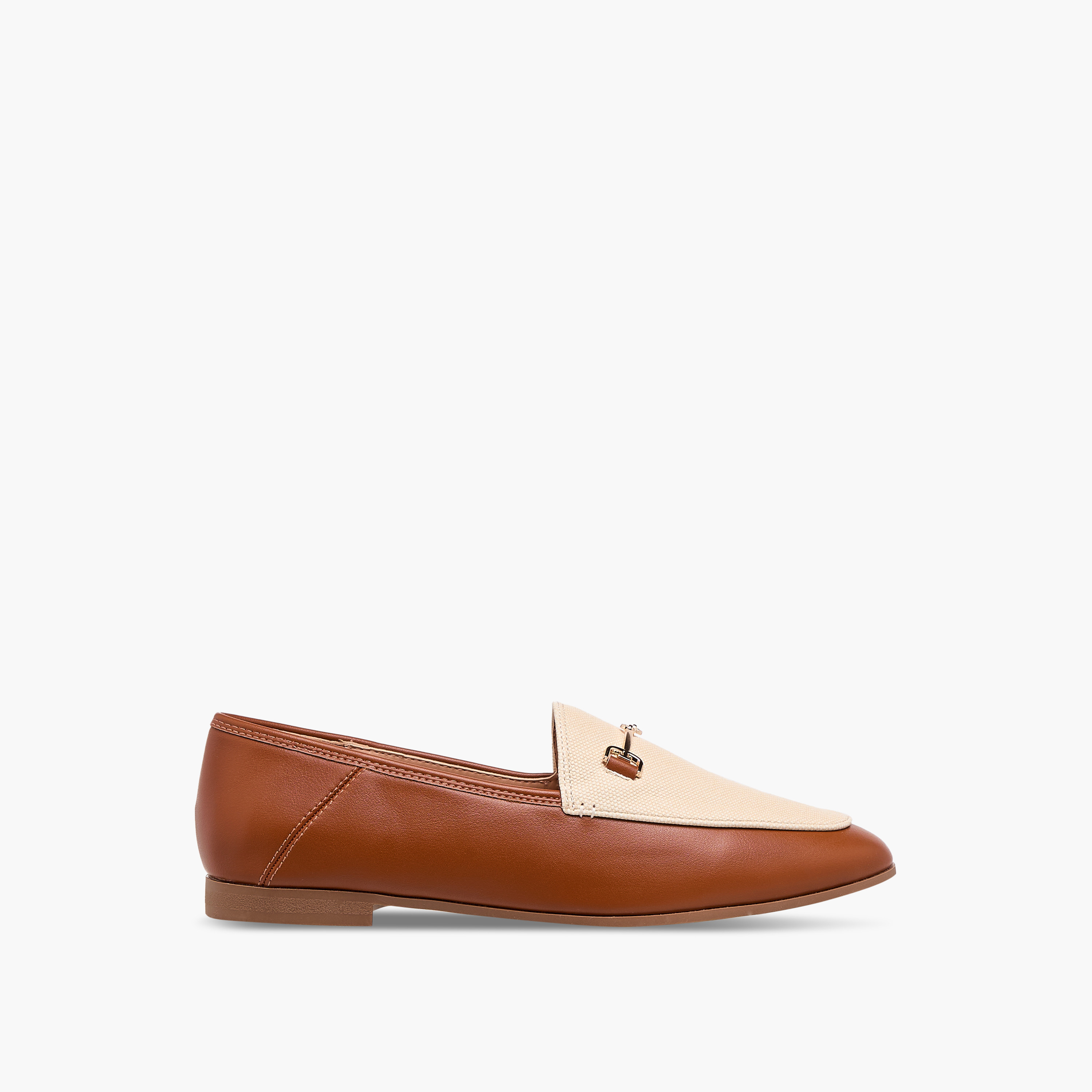 Celeste Women's Solid Slip-On Loafers with Metal Accent-women-shoes-loafersandmoccasins-image-3