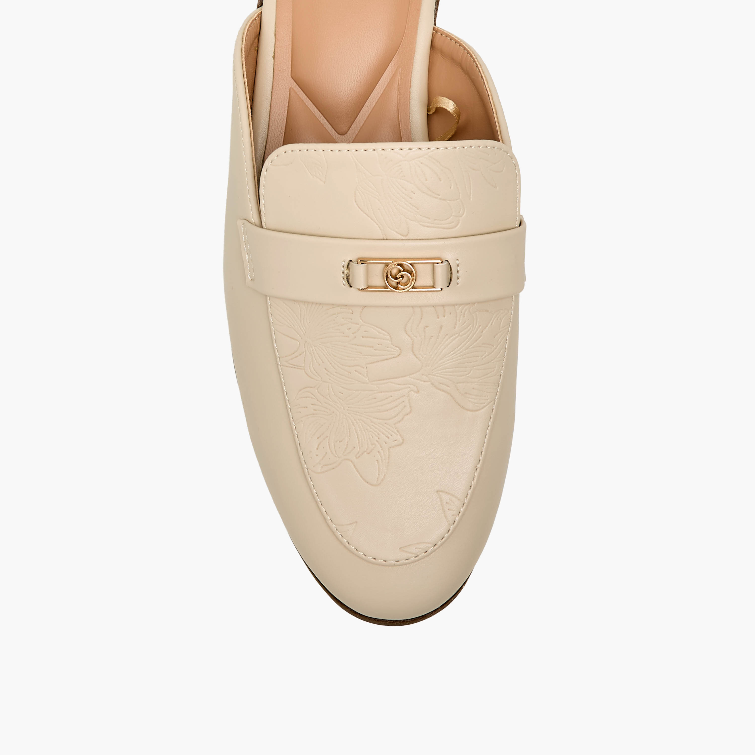 Celeste Women Floral Embossed Mules-women-shoes-flats-mules-image-4
