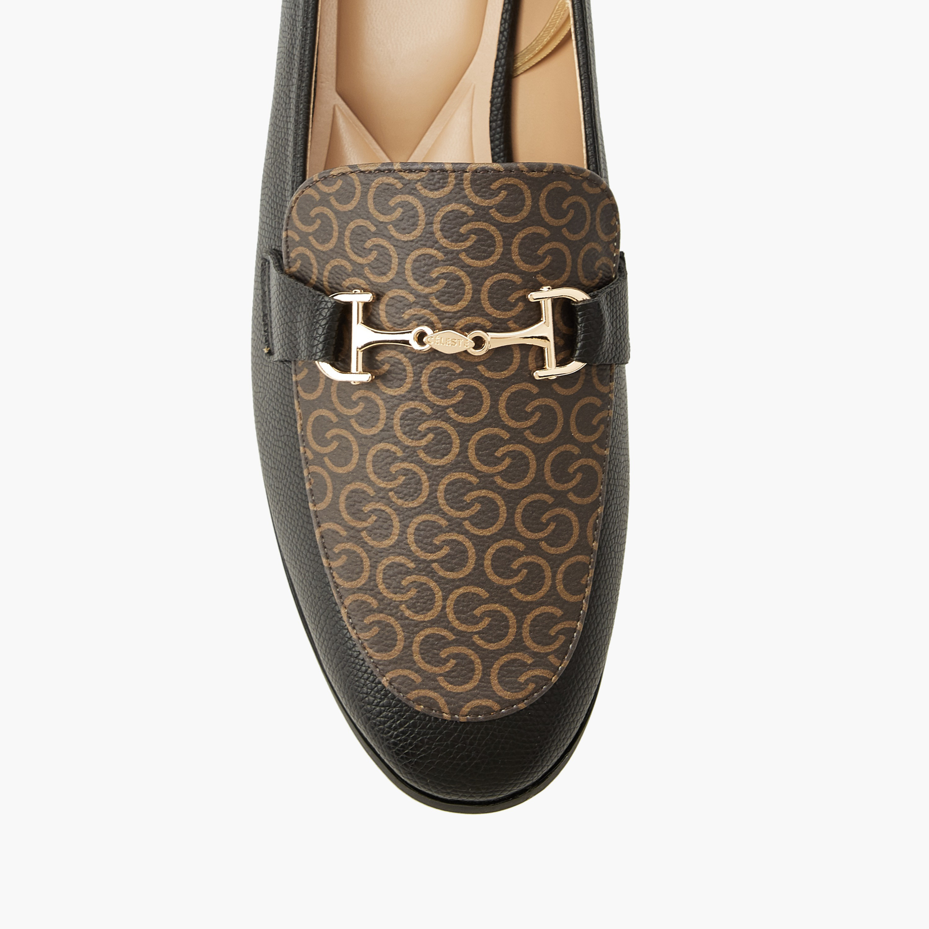 حذاء خفيف سهل الارتداء بطبعات مونوجرام للنساء من سيليست-women-shoes-flats-loafers-image-4