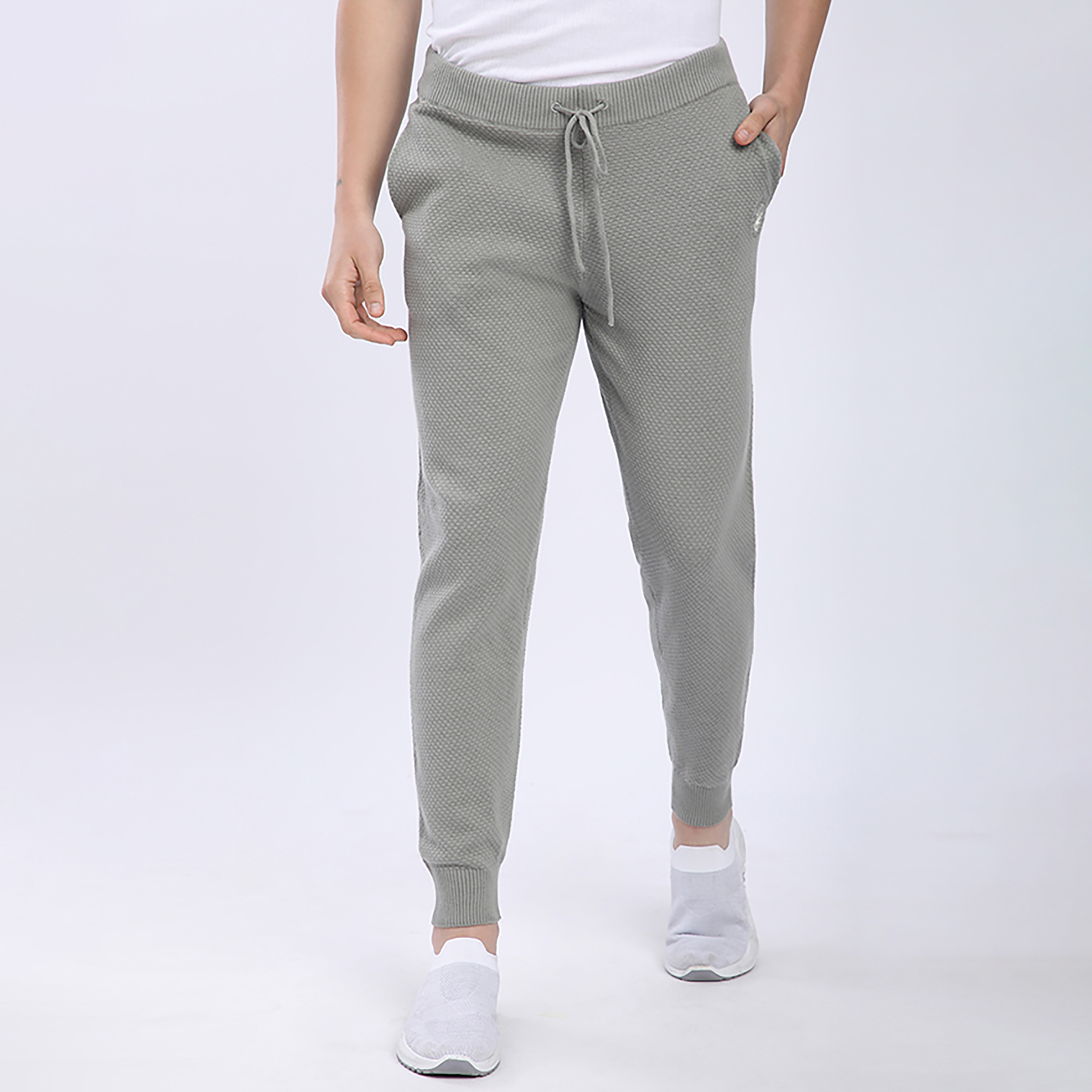 Beverly Hills Polo Club Textured Mid-Rise Drawstring Men's Sweatpants-men-clothing-bottoms-joggers-image-1