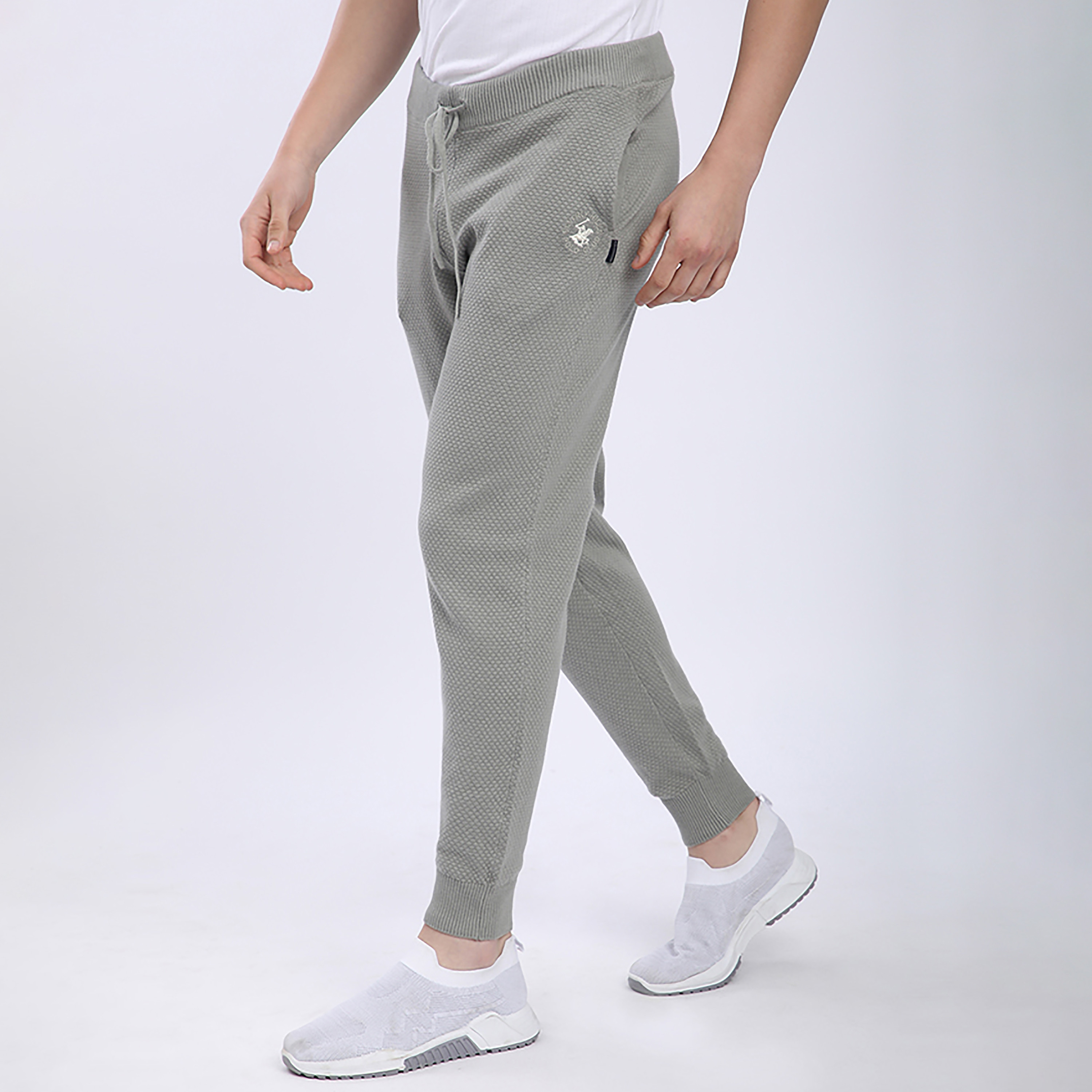 Beverly Hills Polo Club Textured Mid-Rise Drawstring Men's Sweatpants-men-clothing-bottoms-joggers-image-3