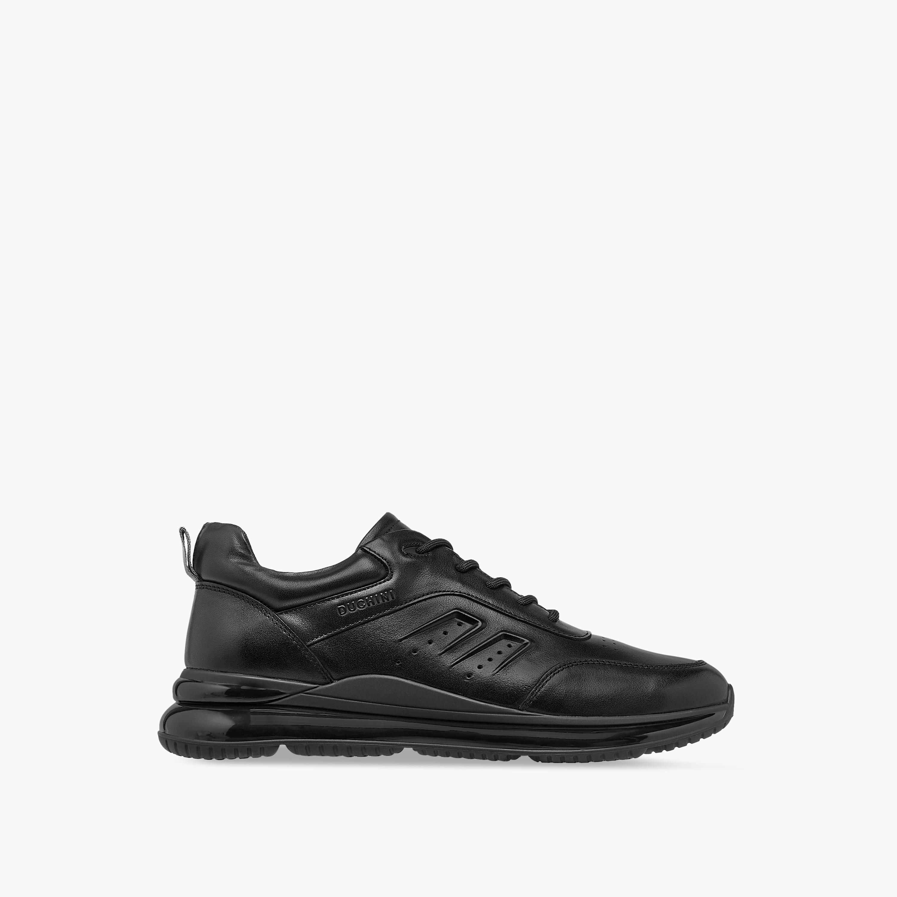Duchini Men's Leather Panelled Lace-Up Sneakers-men-shoes-sneakers-image-3