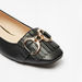 Celeste Women's Metallic Accent Slip-On Ballerina Shoes with Frill Detail-Women%27s Ballerinas-thumbnail-4