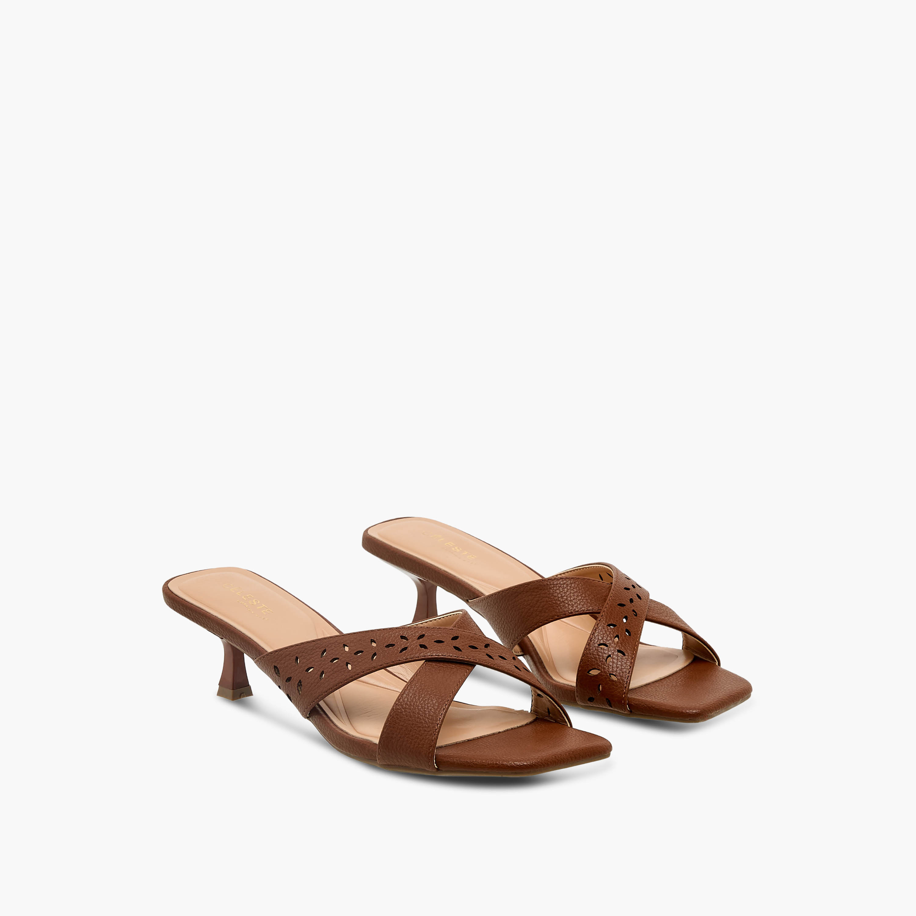 Celeste Women Cross Strap Flared Heel Sandals-women-shoes-sandals-heeled-image-1