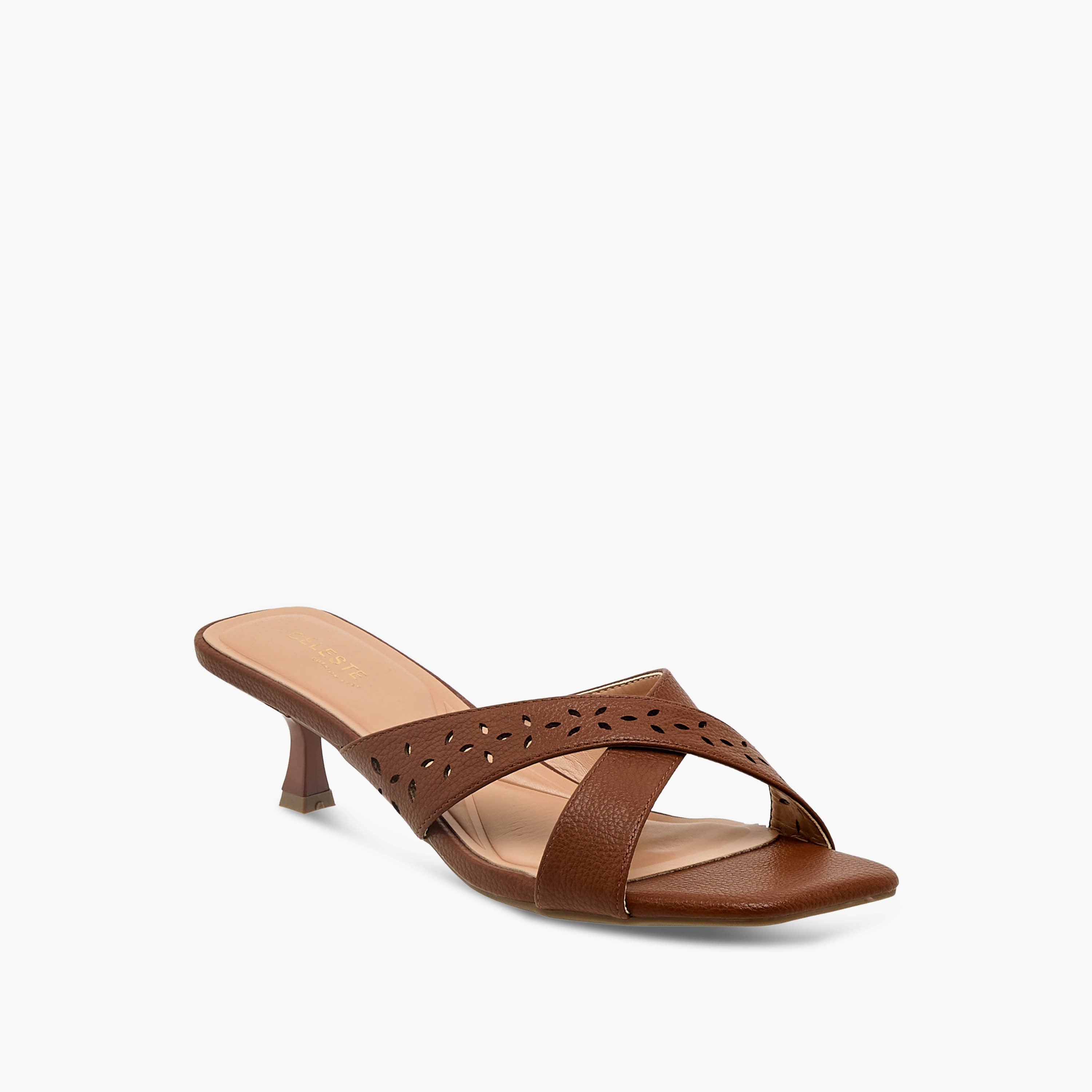 Celeste Women Cross Strap Flared Heel Sandals-women-shoes-sandals-heeled-image-2