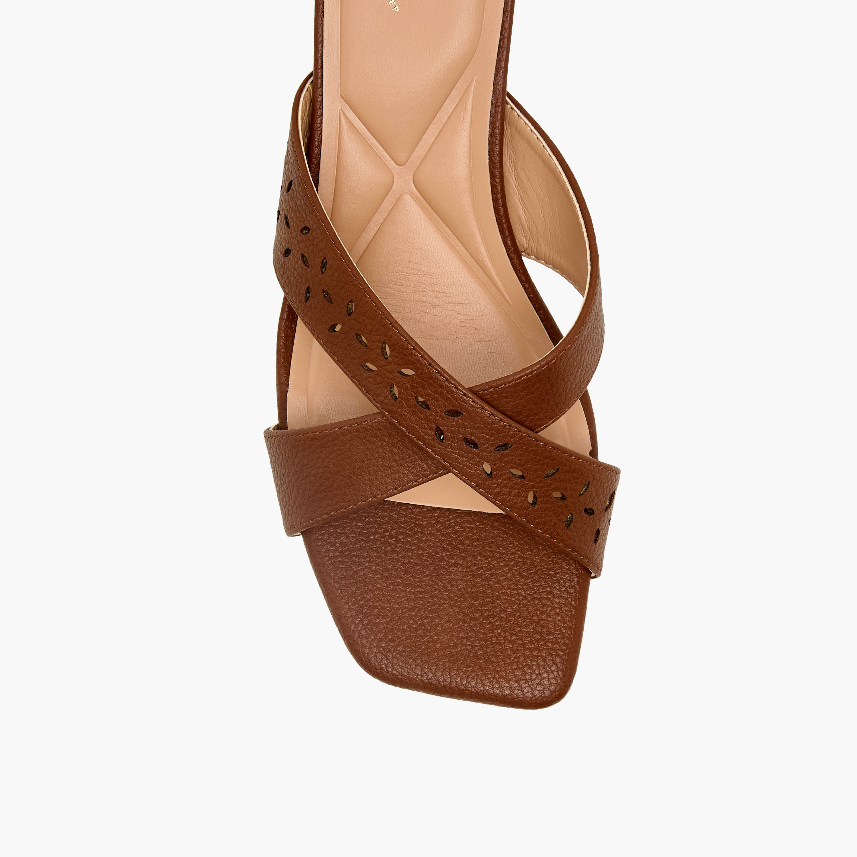 Celeste Women Cross Strap Flared Heel Sandals-women-shoes-sandals-heeled-image-4