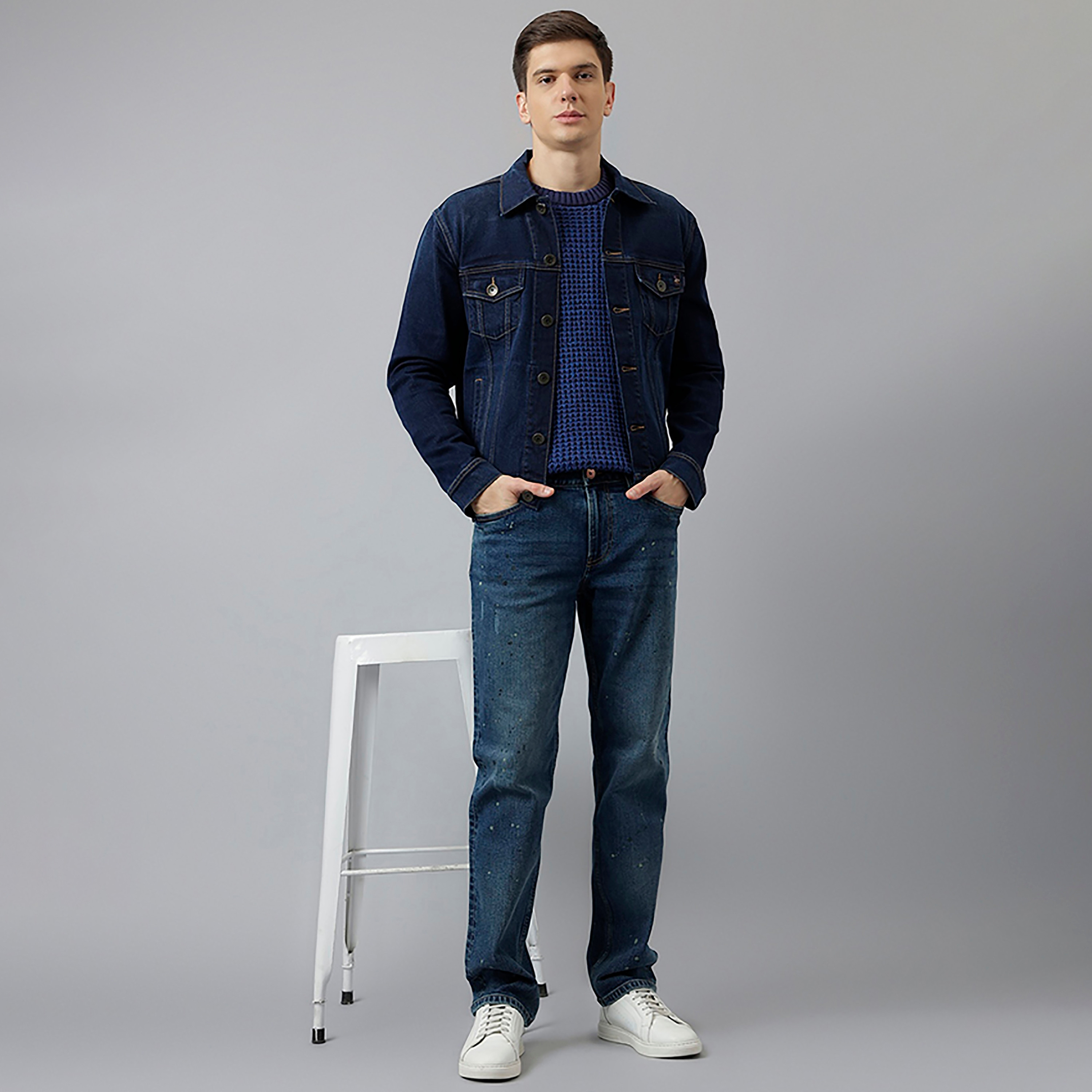 جاكيت جينز رجالي سادة بياقة عادية وأكمام طويلة من بيفرلي هيلز بولو كلوب-men-clothing-jacketsandblazers-jackets-image-2