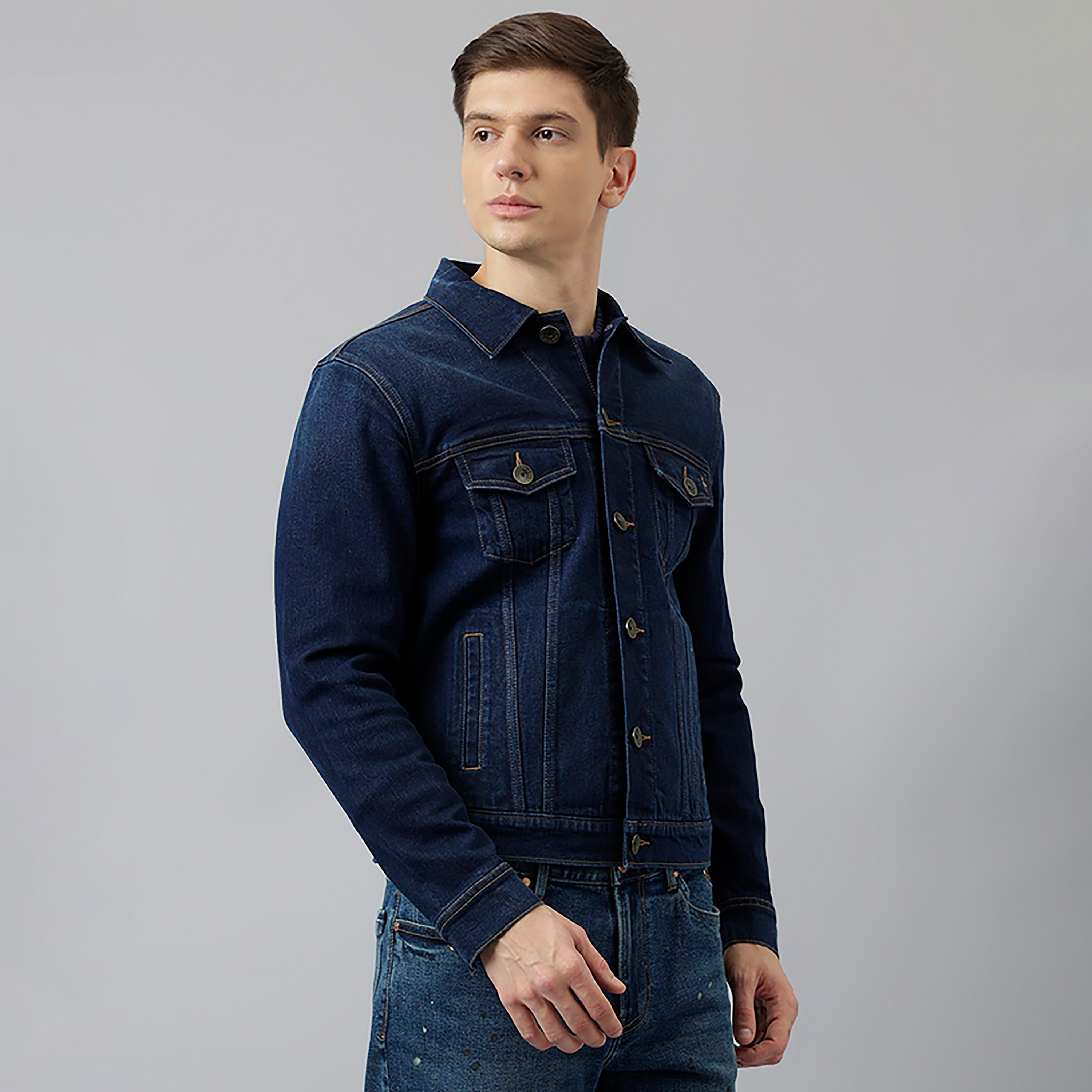 Beverly Hills Polo Club Plain Spread Collar Long Sleeves Men's Denim Jacket-men-clothing-jacketsandblazers-jackets-image-4