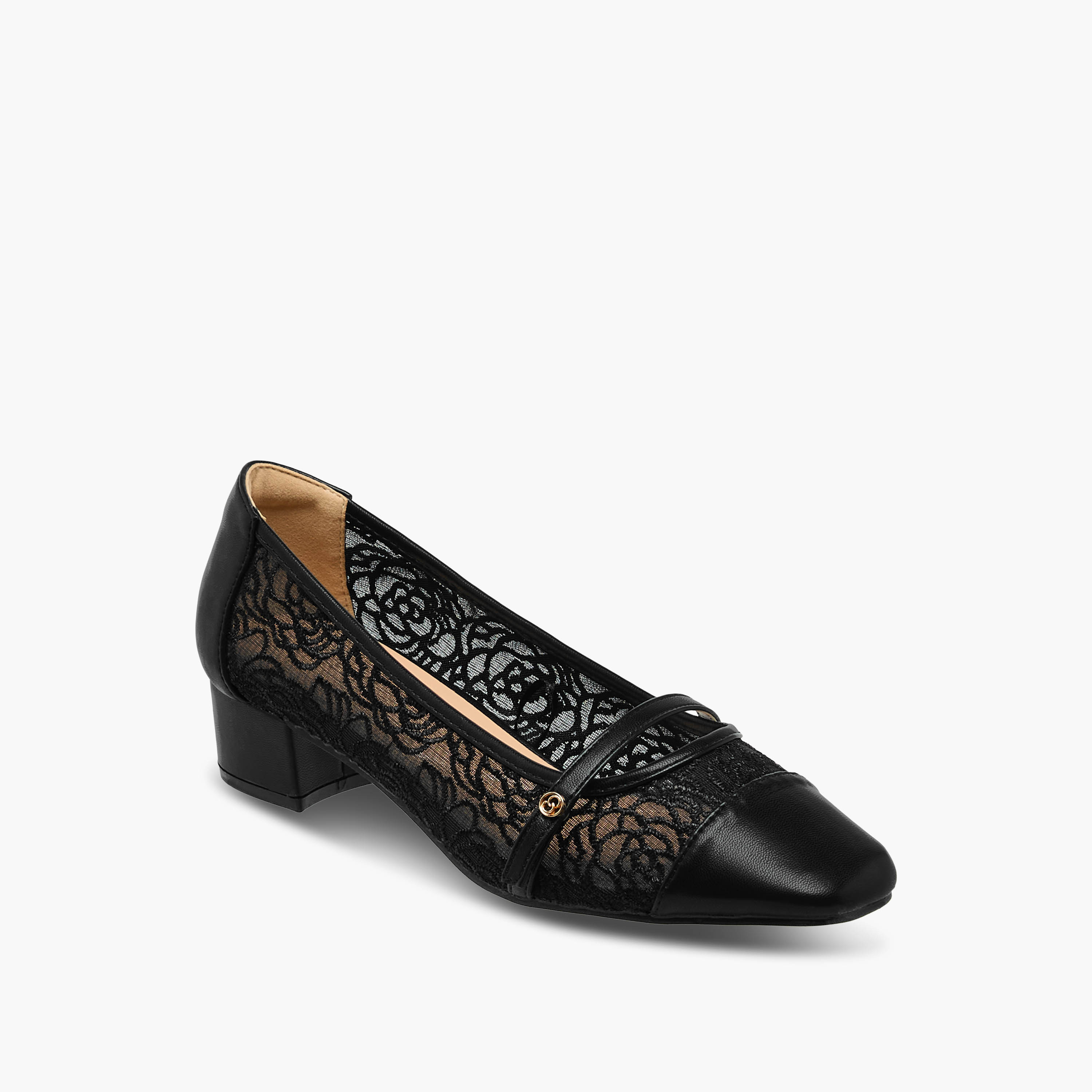 Celeste Women Lace Detail Block Heel Pumps-women-shoes-heels-image-3