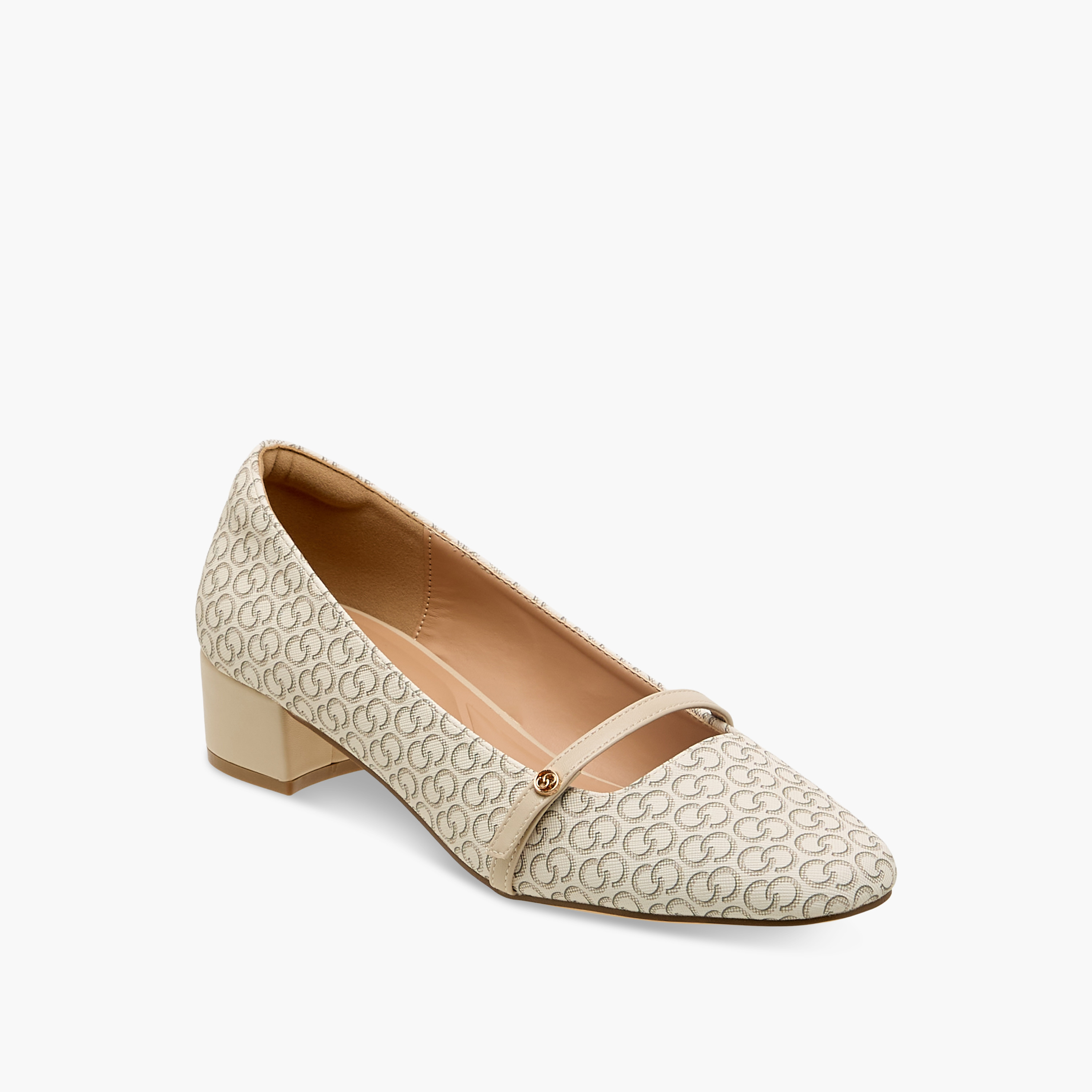 Celeste Women Monogram Print Block Heel Pumps-women-shoes-heels-image-3
