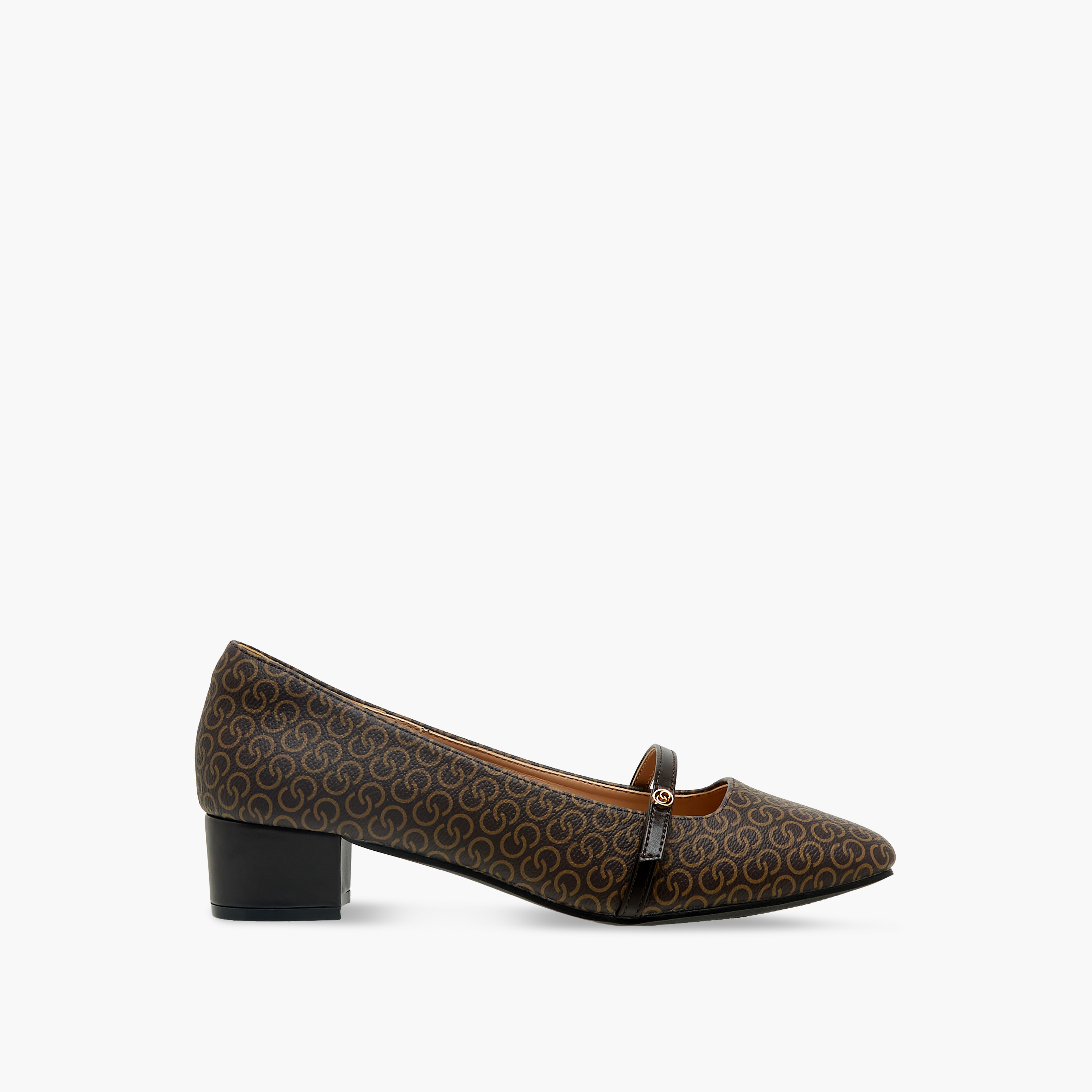 Celeste Women Monogram Print Block Heel Pumps-women-shoes-heels-image-4