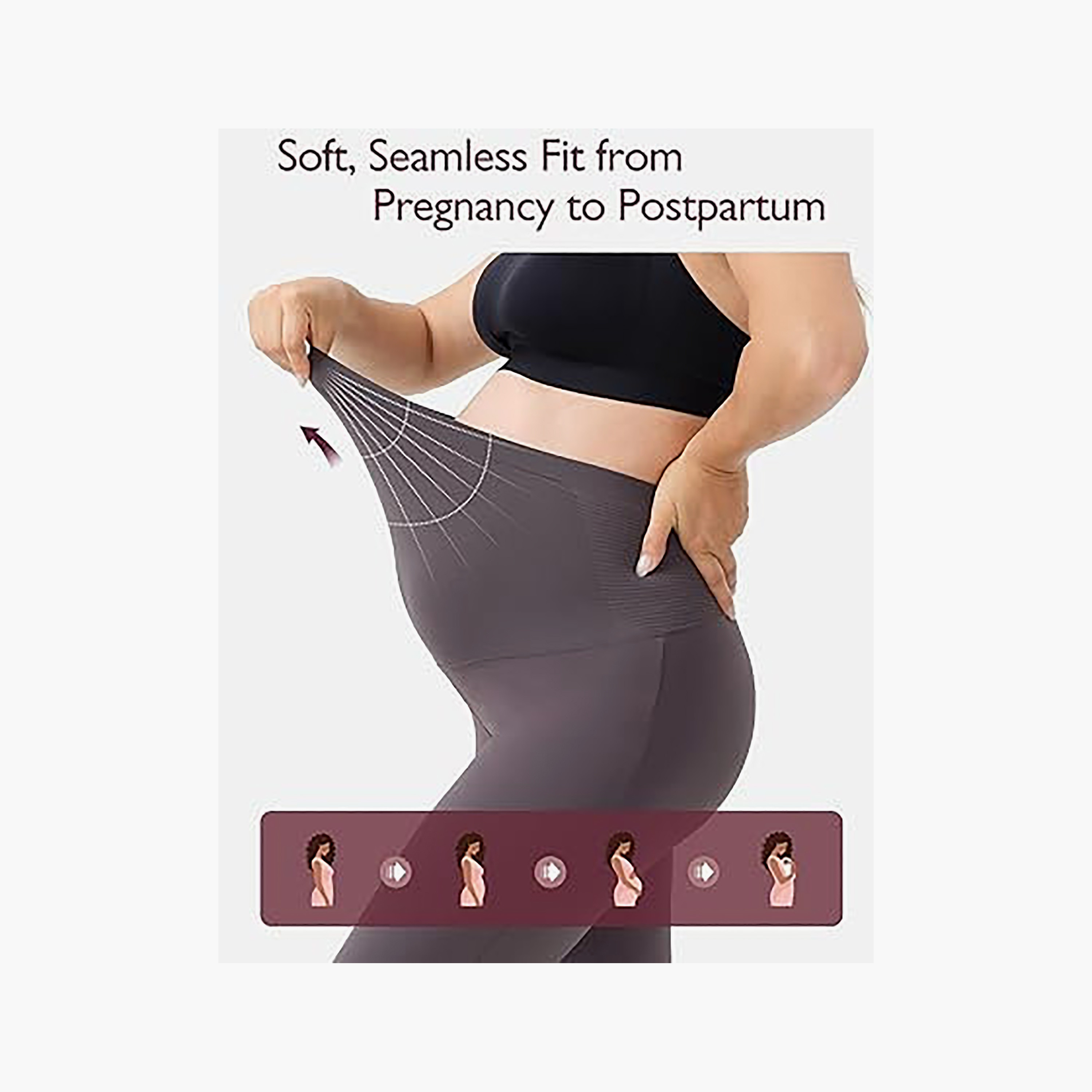 ليجنز رياضي للحوامل قابل للتمدد من موم كوزي-women-clothing-maternity-bottoms-image-3
