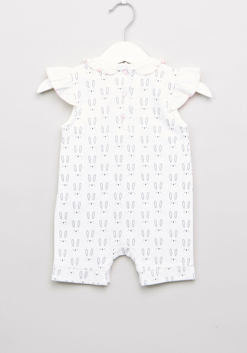 Juniors Printed Round Neck Romper-Rompers%2C Dungarees and Jumpsuits-image-2