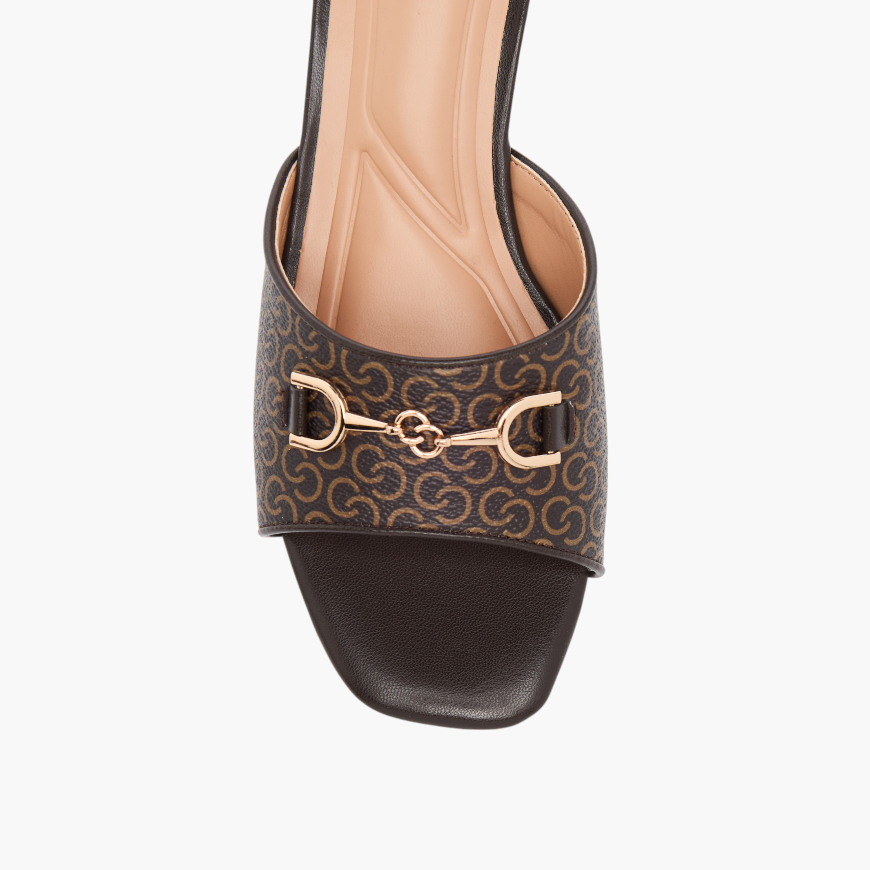 Celeste Women's Monogram Detail Slip-On Sandals with Block Heels-women-shoes-sandals-heeled-image-9