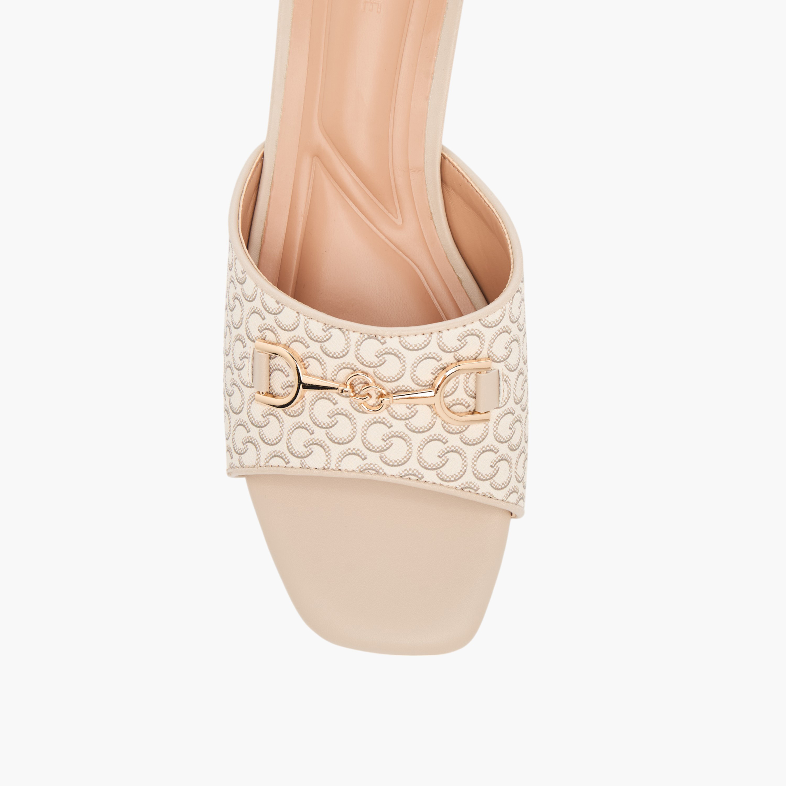 Celeste Women's Monogram Detail Slip-On Sandals with Block Heels-women-shoes-sandals-heeled-image-4