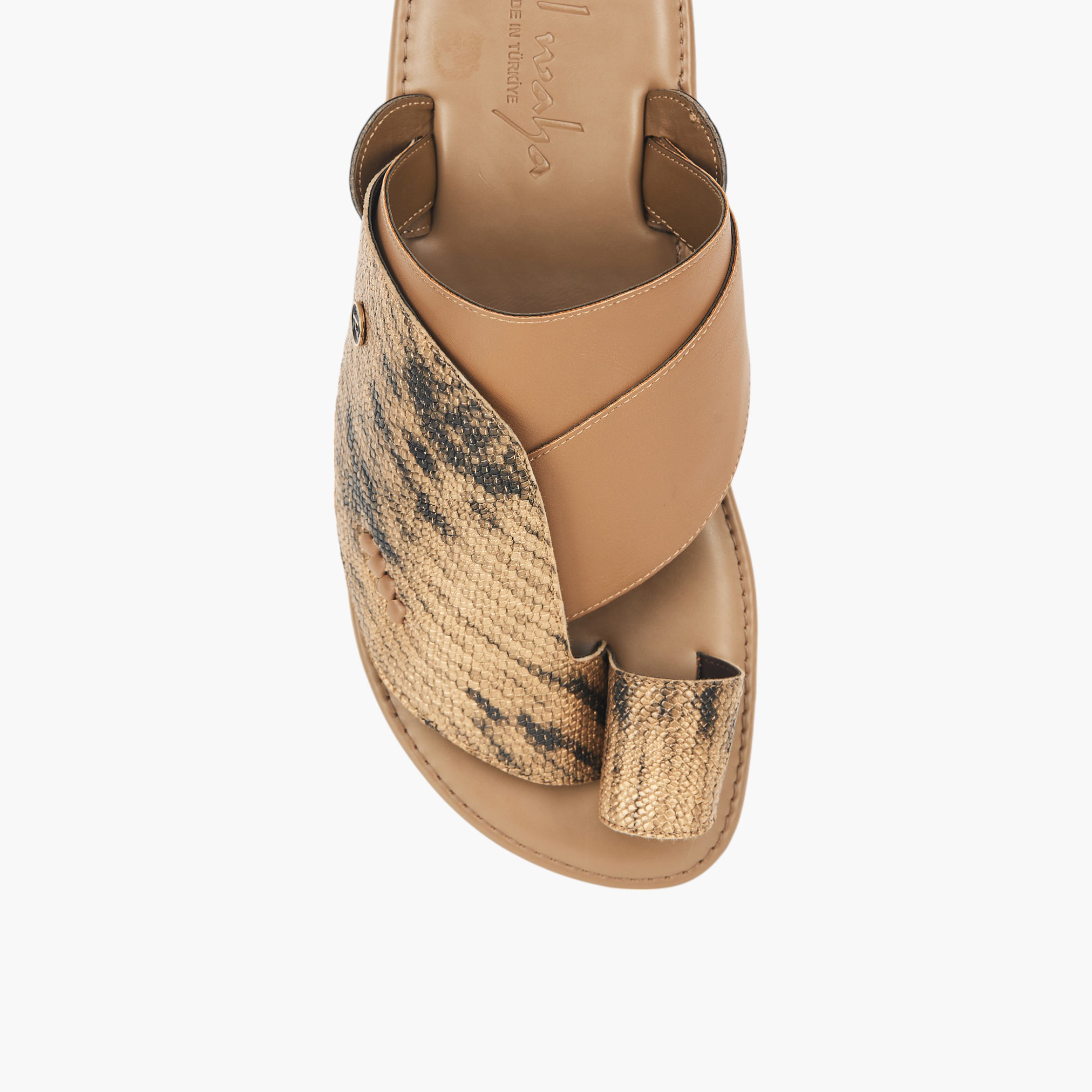 Al Waha Arabic Sandals with Toe Loop - Ramadan Collection-men-shoes-sandals-image-3