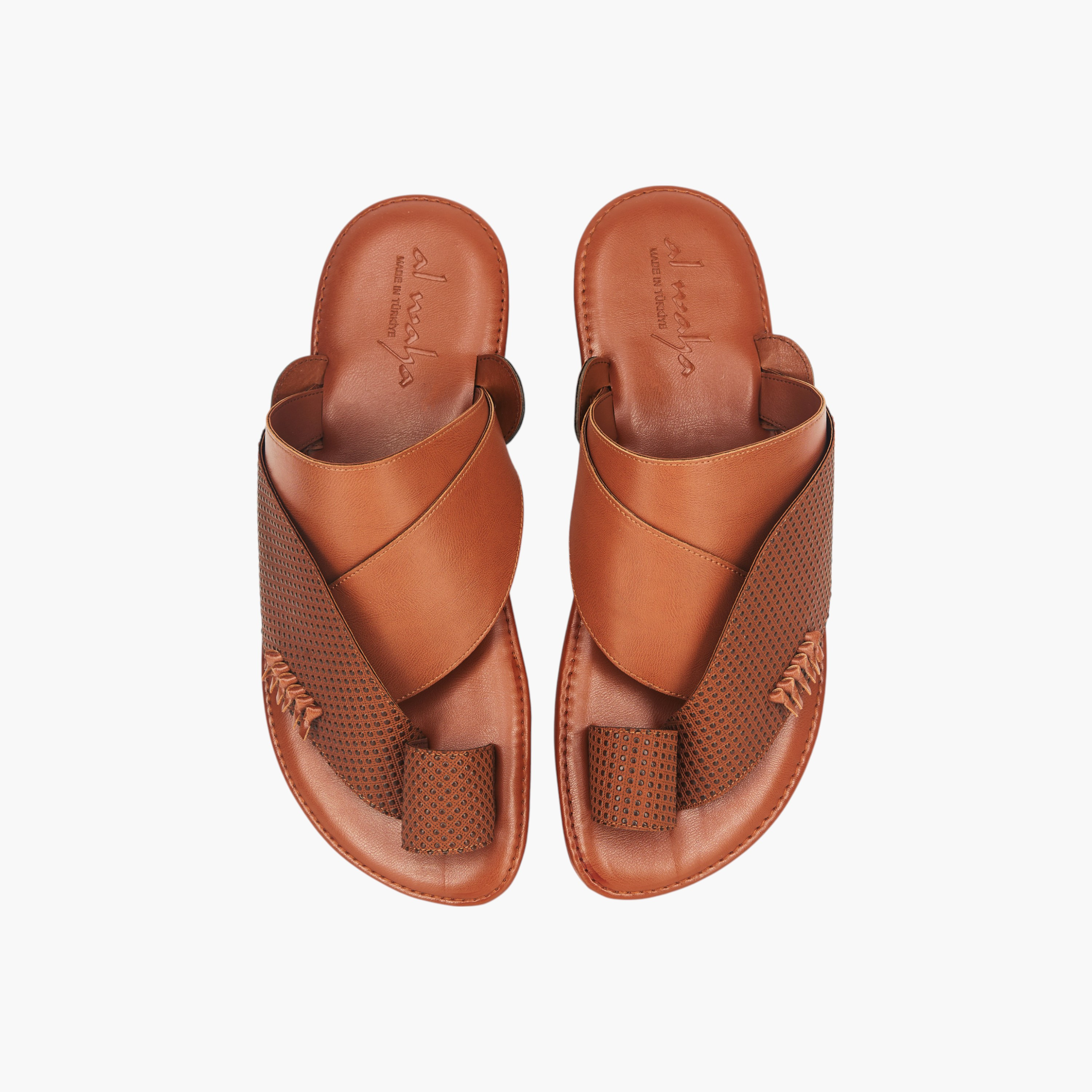 Al Waha Arabic Sandals with Toe Loop - Ramadan Collection-men-shoes-sandals-image-1