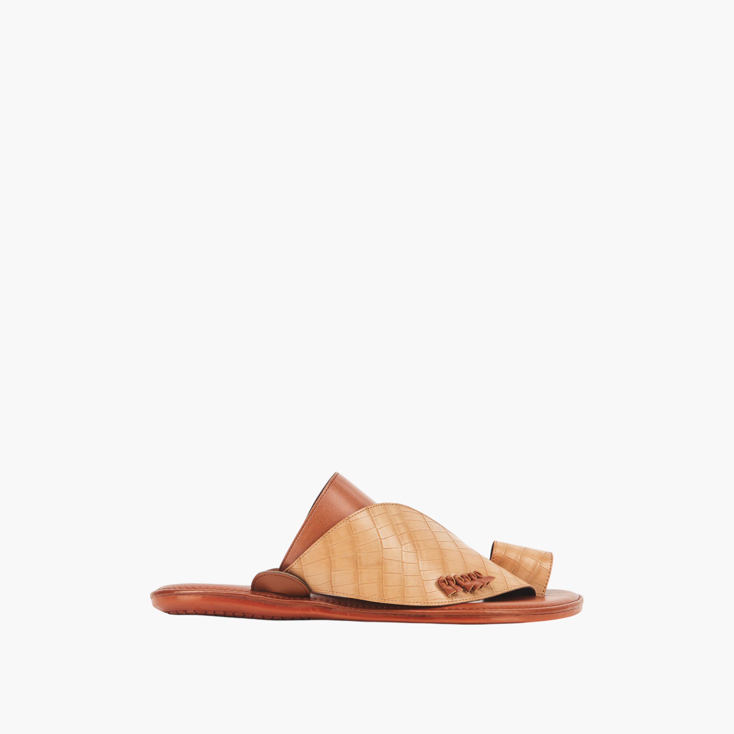 Al Waha Arabic Sandals with Toe Loop - Ramadan Collection-men-shoes-sandals-image-2