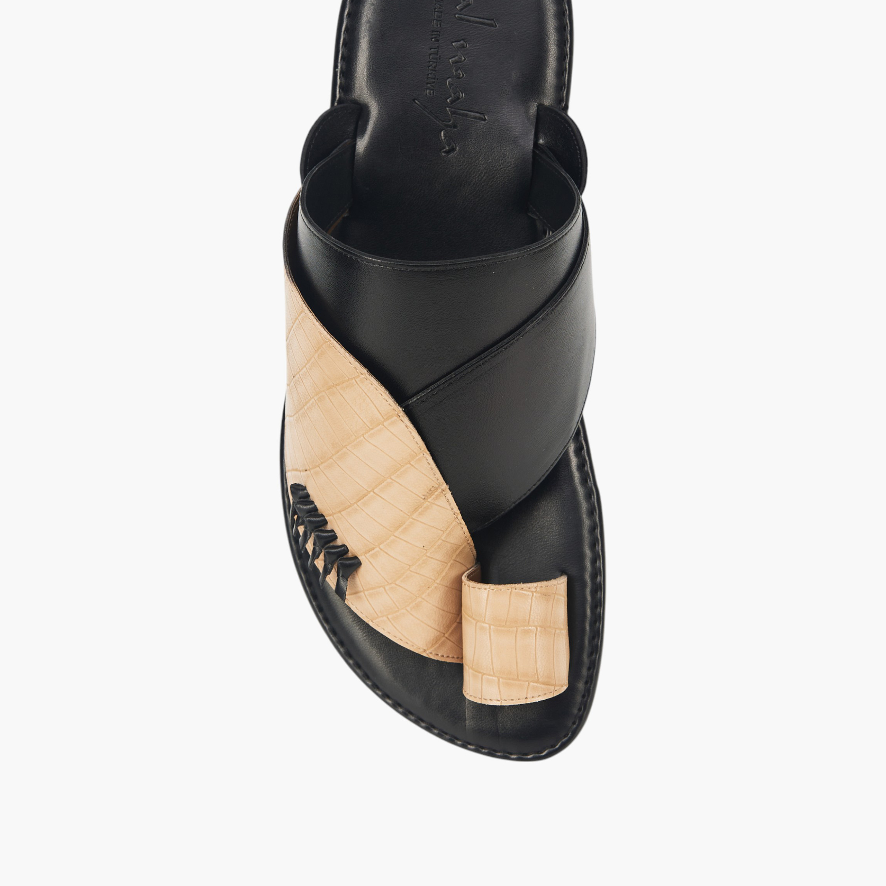 Al Waha Arabic Sandals with Toe Loop - Ramadan Collection-men-shoes-sandals-image-3