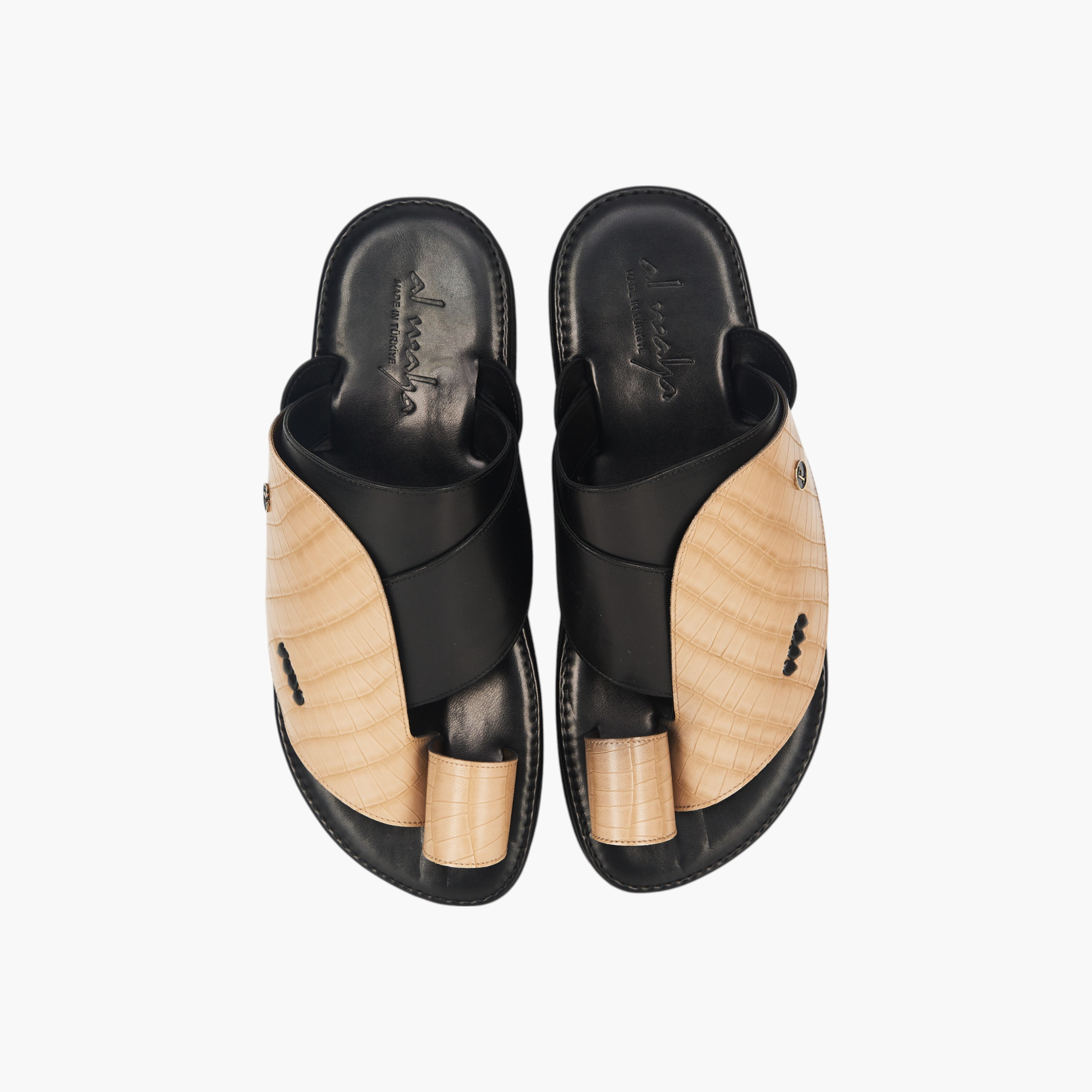 Al Waha Arabic Sandals with Toe Loop - Ramadan Collection-men-shoes-sandals-image-1