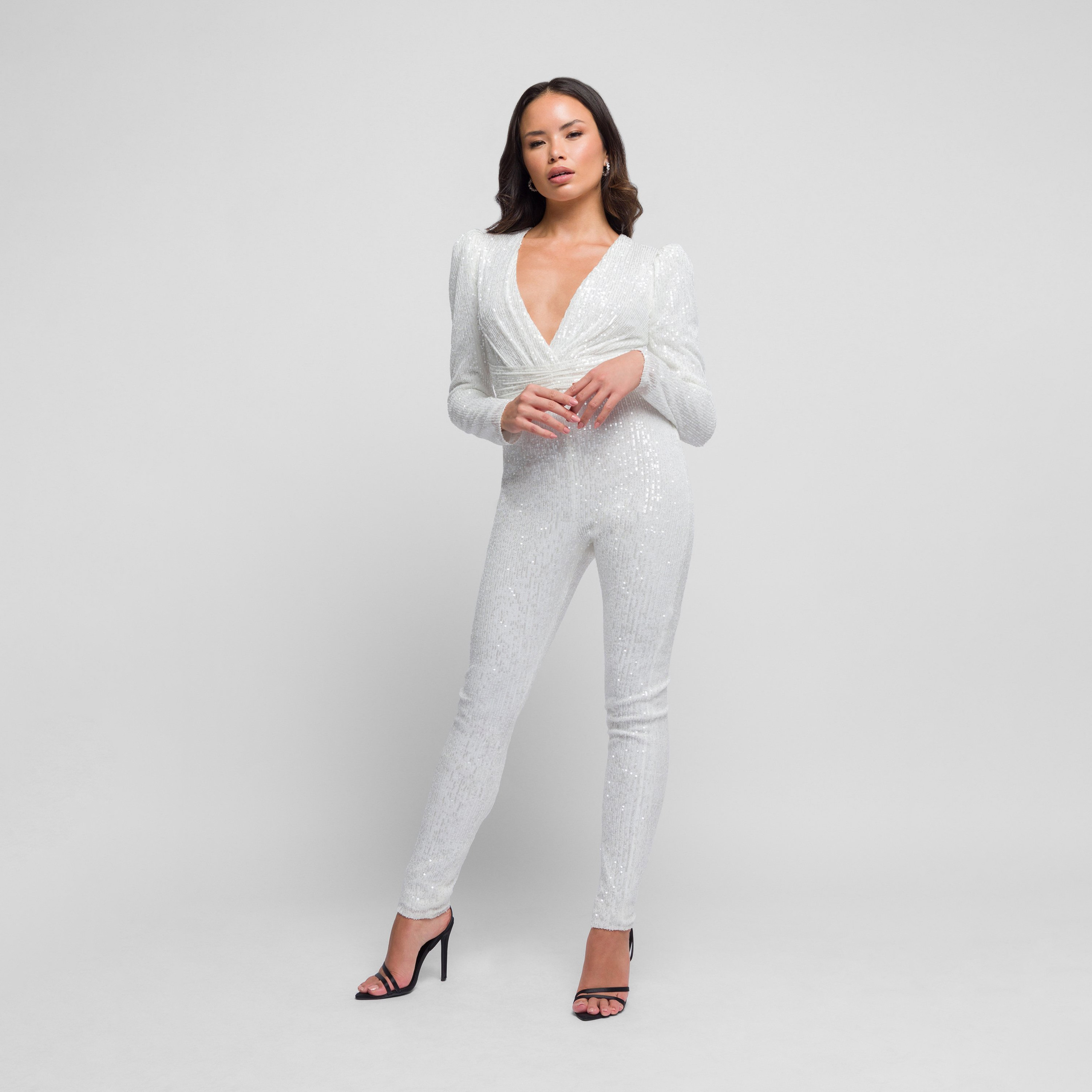 بذلة برقبة بلانج بالترتر من جاديد روز-women-clothing-jumpsuits-image-2