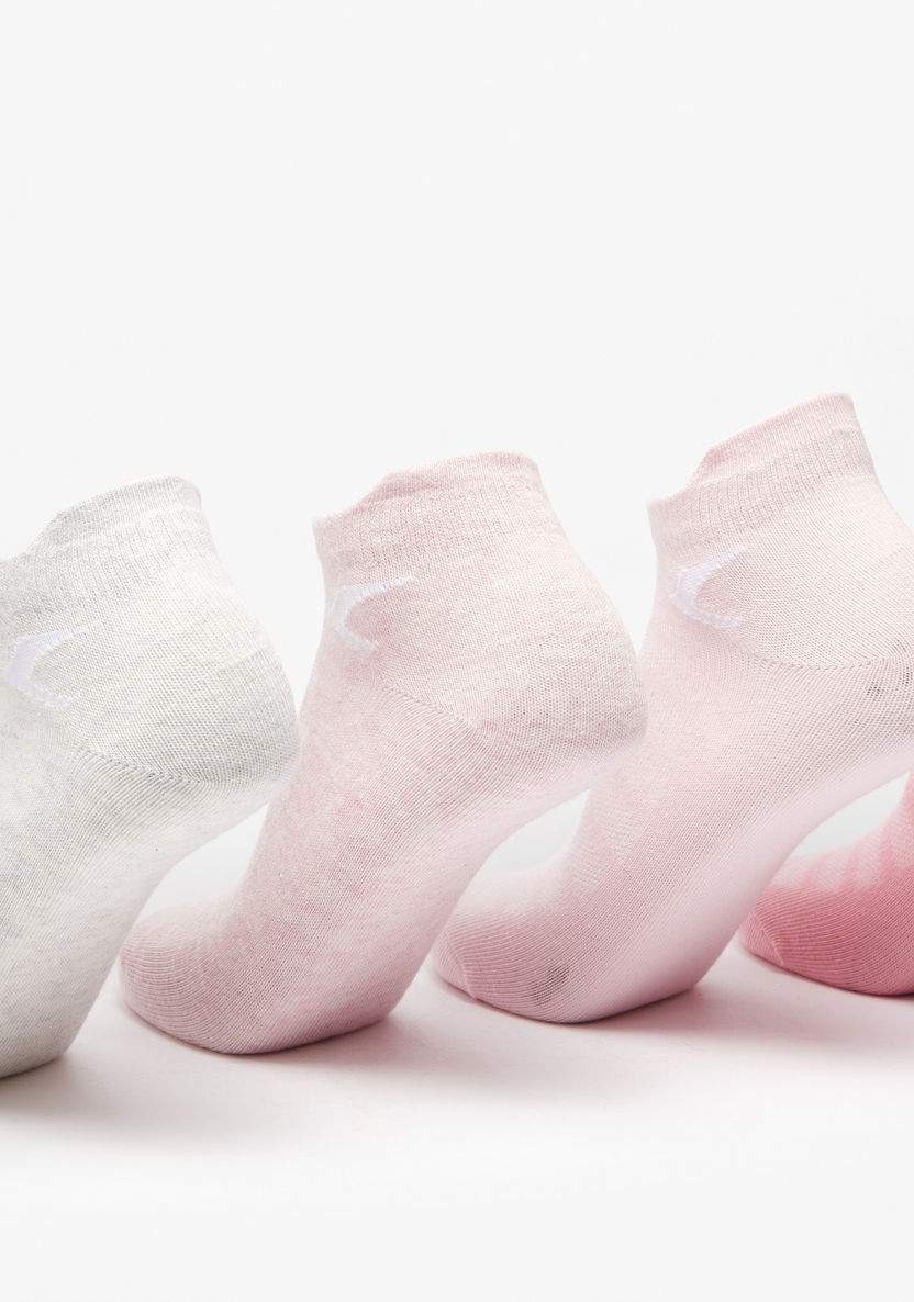 Dash Textured Ankle Length Socks - Set of 5-Girl%27s Socks & Tights-image-1