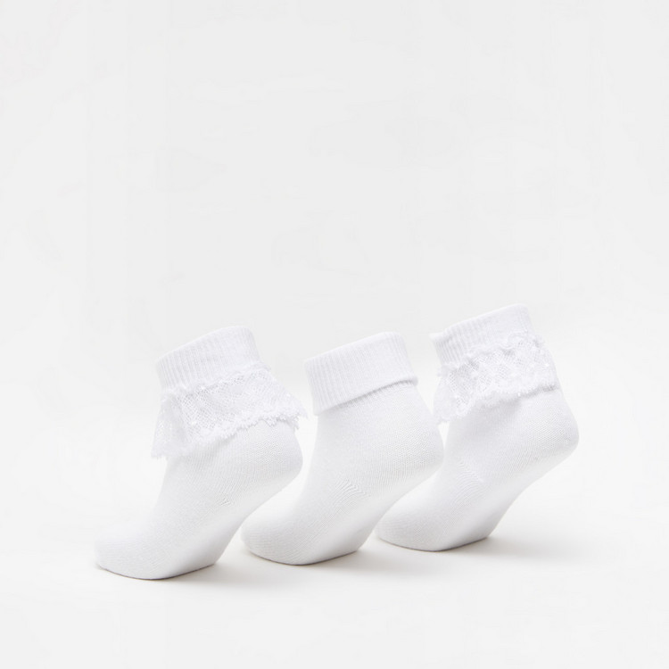 Assorted Ankle Length Socks - Set of 3