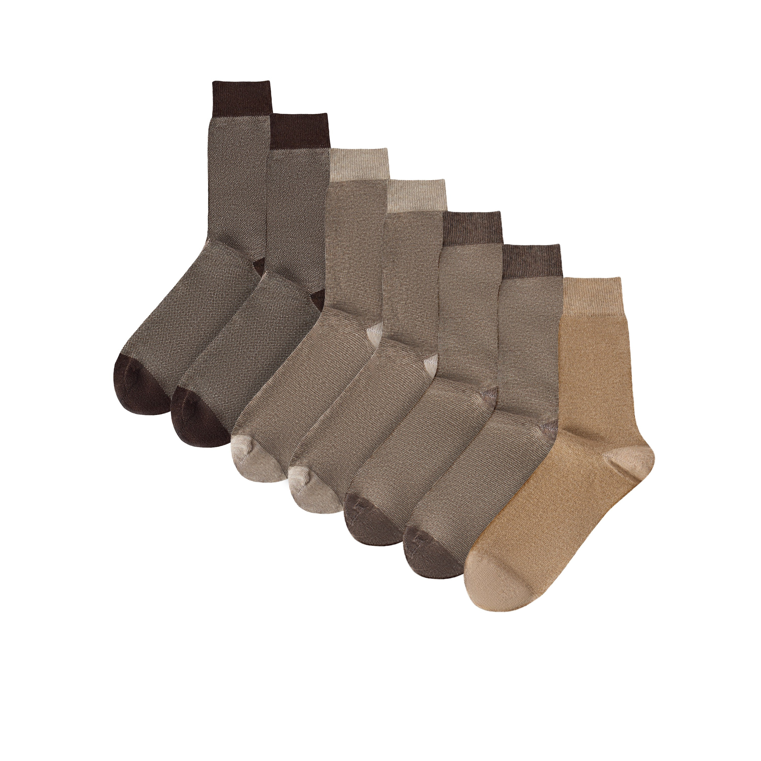 Duchini Men Crew Length Socks - Set of 7-men-socks-image-1