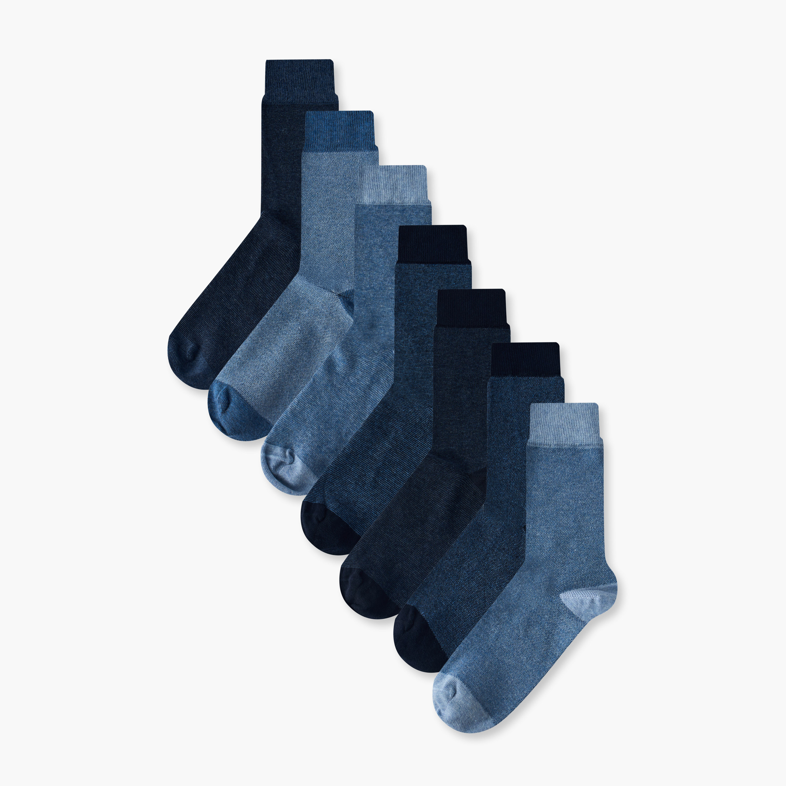 Duchini Men Crew Length Socks - Set of 7-men-socks-image-1