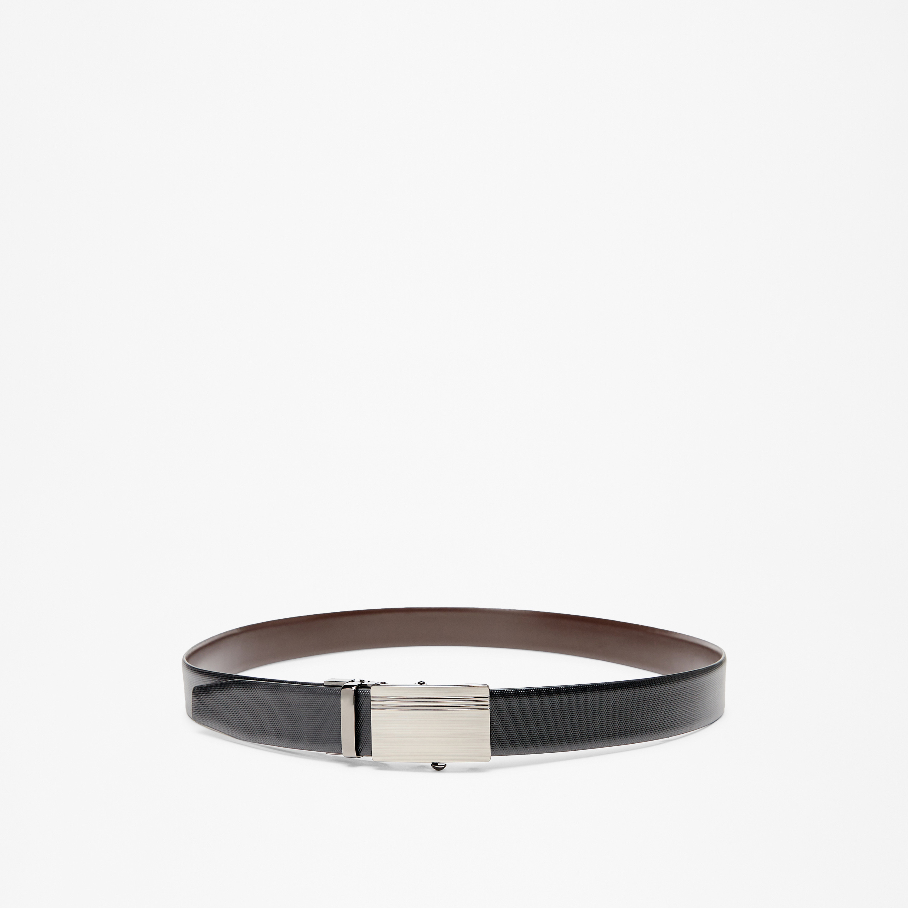 Duchini Textured Belt with Clasp Closure-men-beltsandwallets-belts-image-1