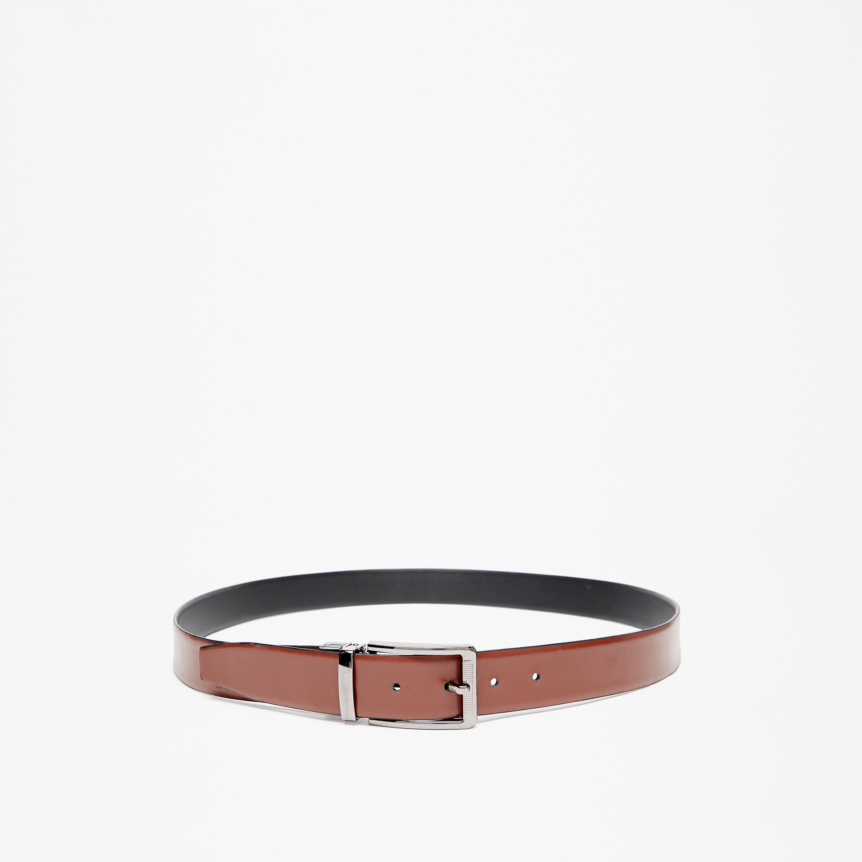 حزام بارز الملمس بإبزيم إغلاق من دوتشيني-men-beltsandwallets-belts-image-2