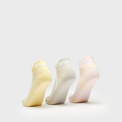 Kappa Textured Ankle Length Socks - Set of 3