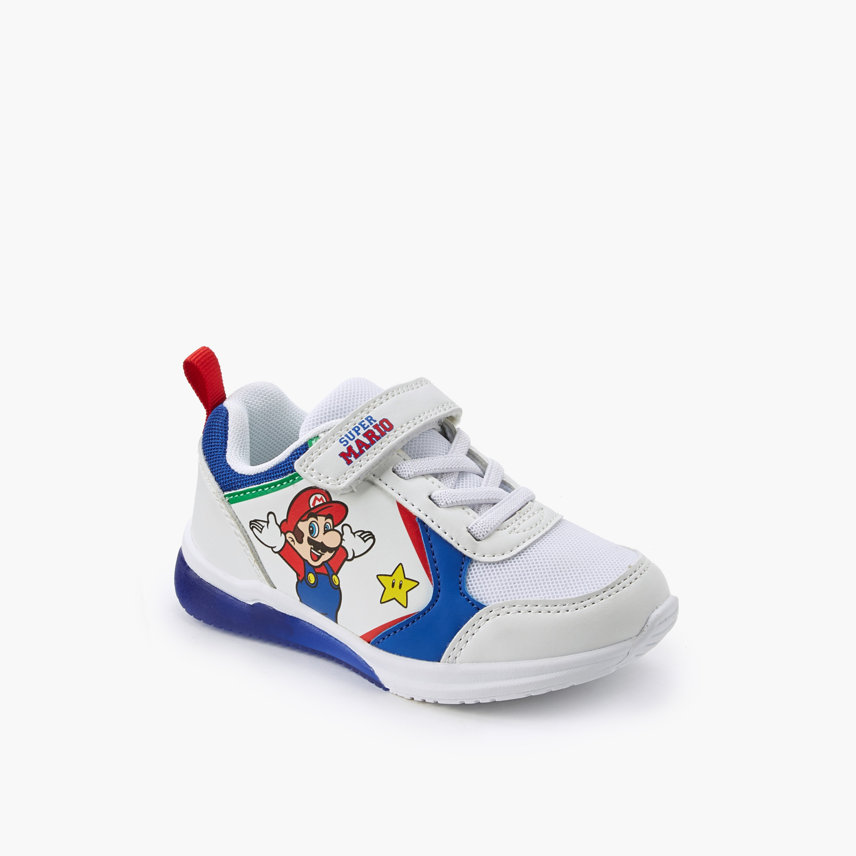 حذاء سنيكرز للكاحل بشريط إغلاق لاصق للأولاد من سوبر ماريو-boys-shoes-sneakers-image-2