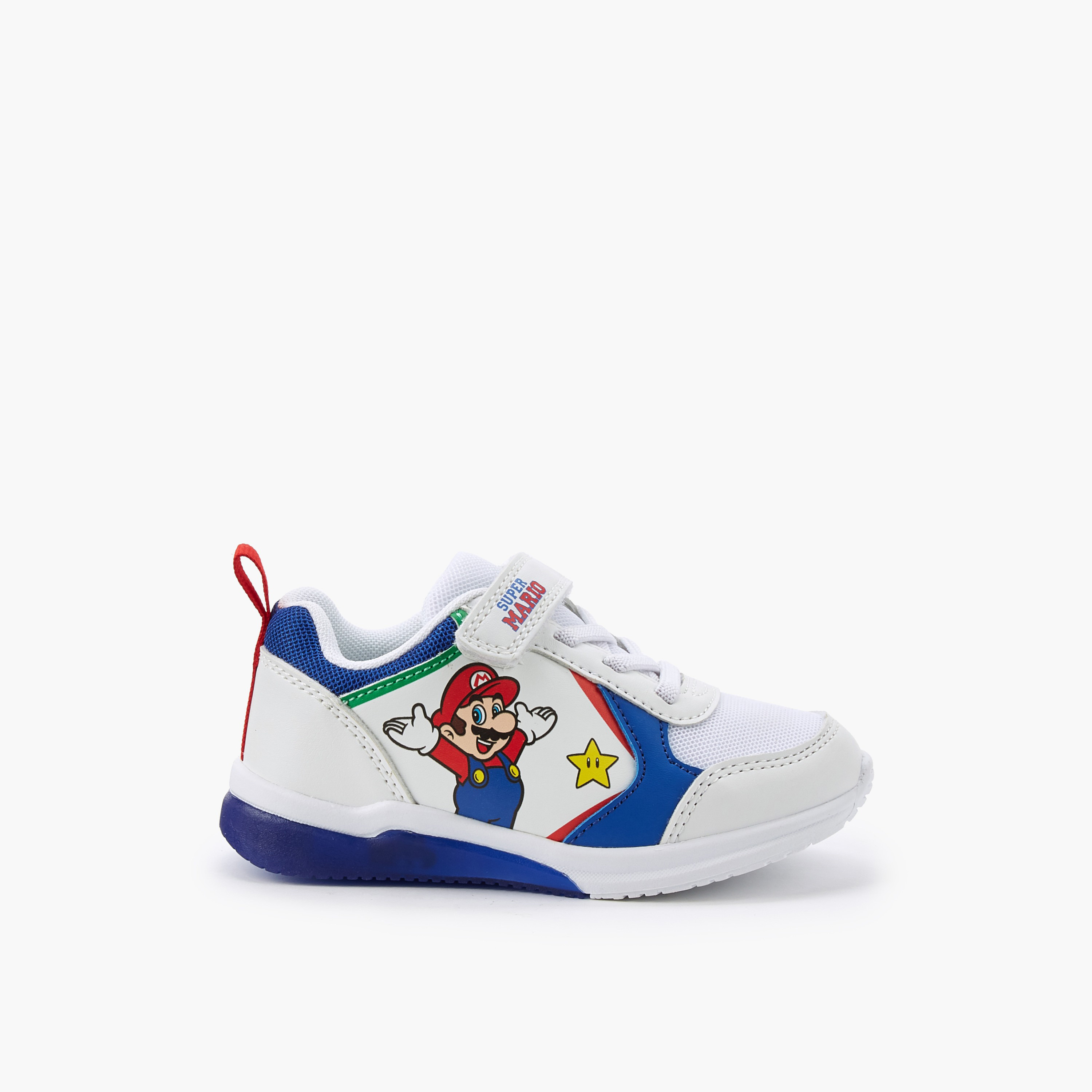 حذاء سنيكرز للكاحل بشريط إغلاق لاصق للأولاد من سوبر ماريو-boys-shoes-sneakers-image-3