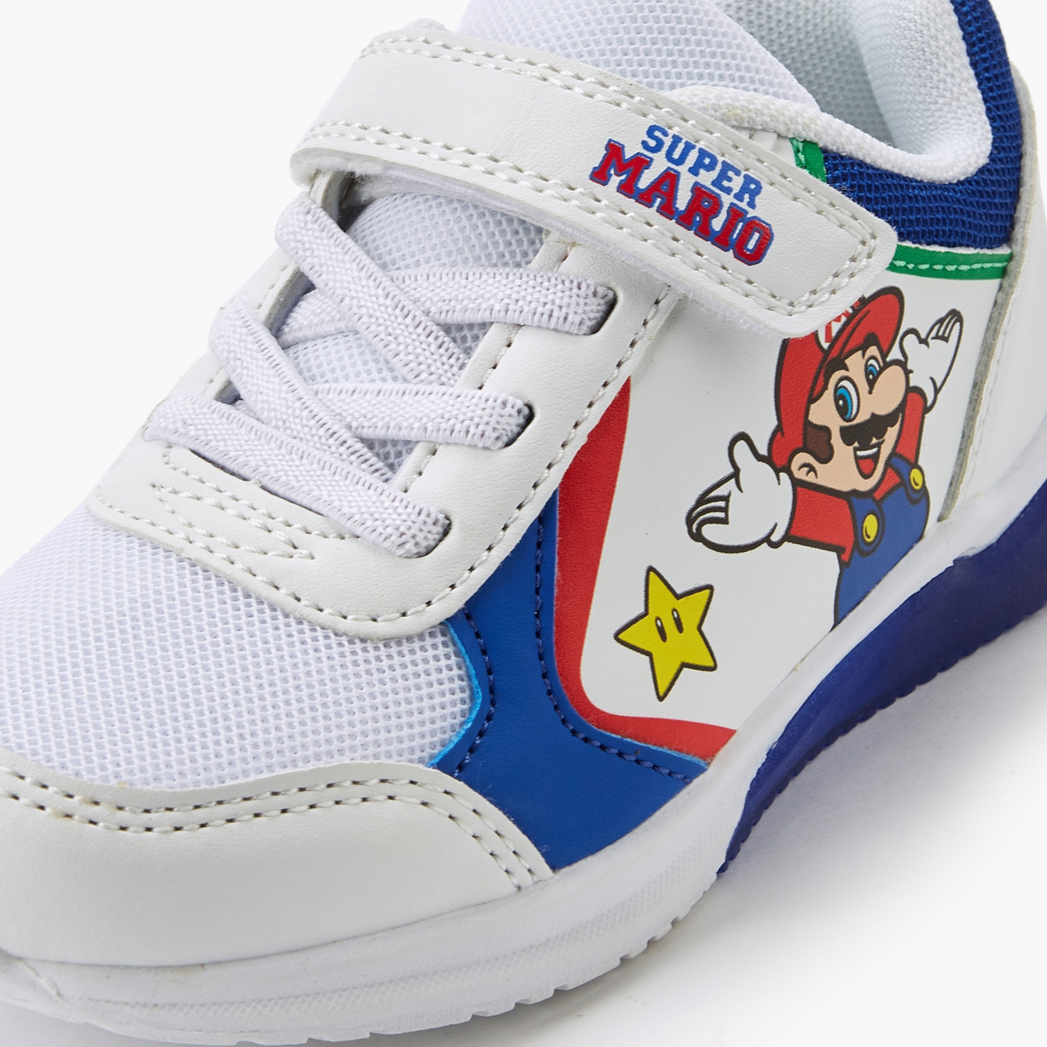 حذاء سنيكرز للكاحل بشريط إغلاق لاصق للأولاد من سوبر ماريو-boys-shoes-sneakers-image-4