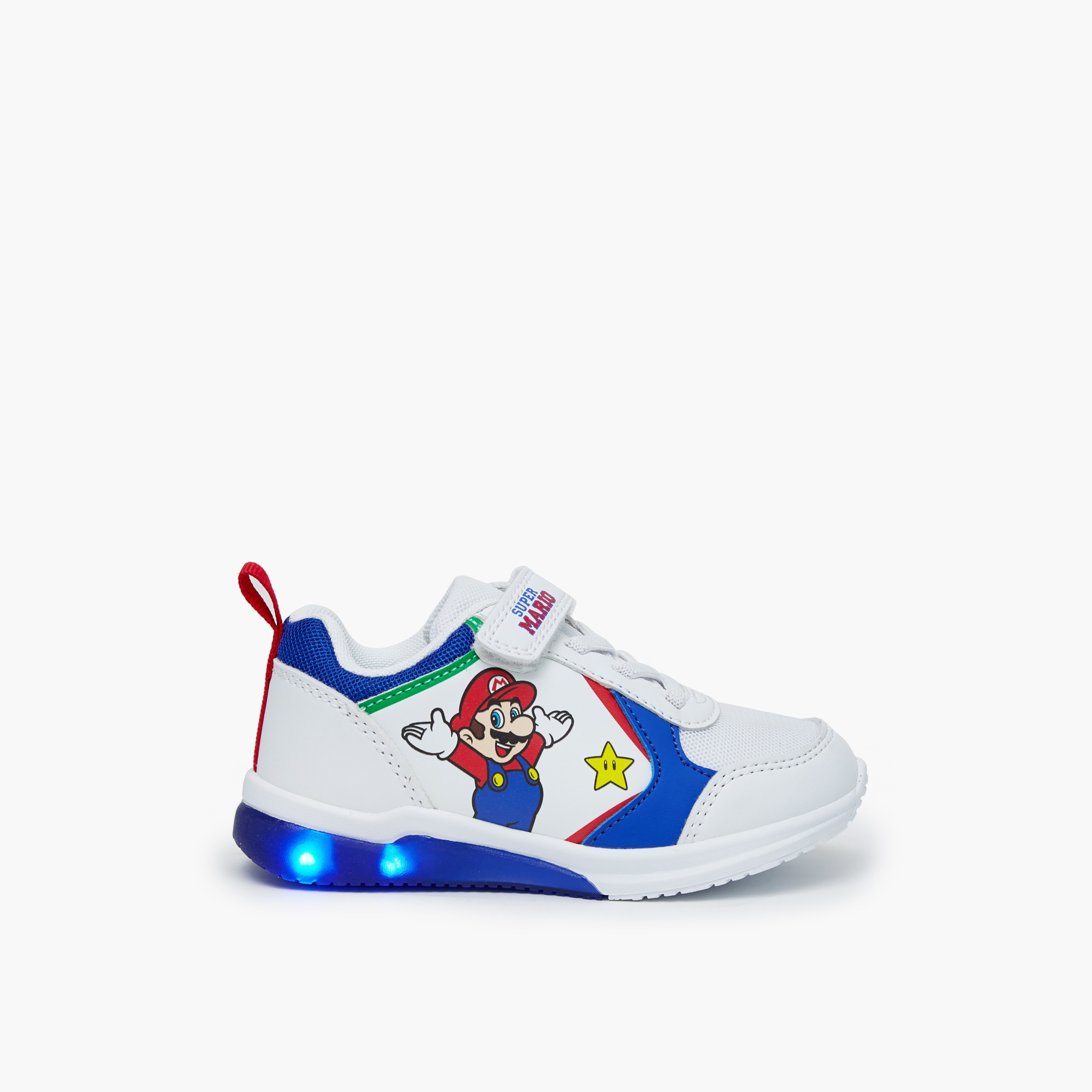 حذاء سنيكرز للكاحل بشريط إغلاق لاصق للأولاد من سوبر ماريو-boys-shoes-sneakers-image-6