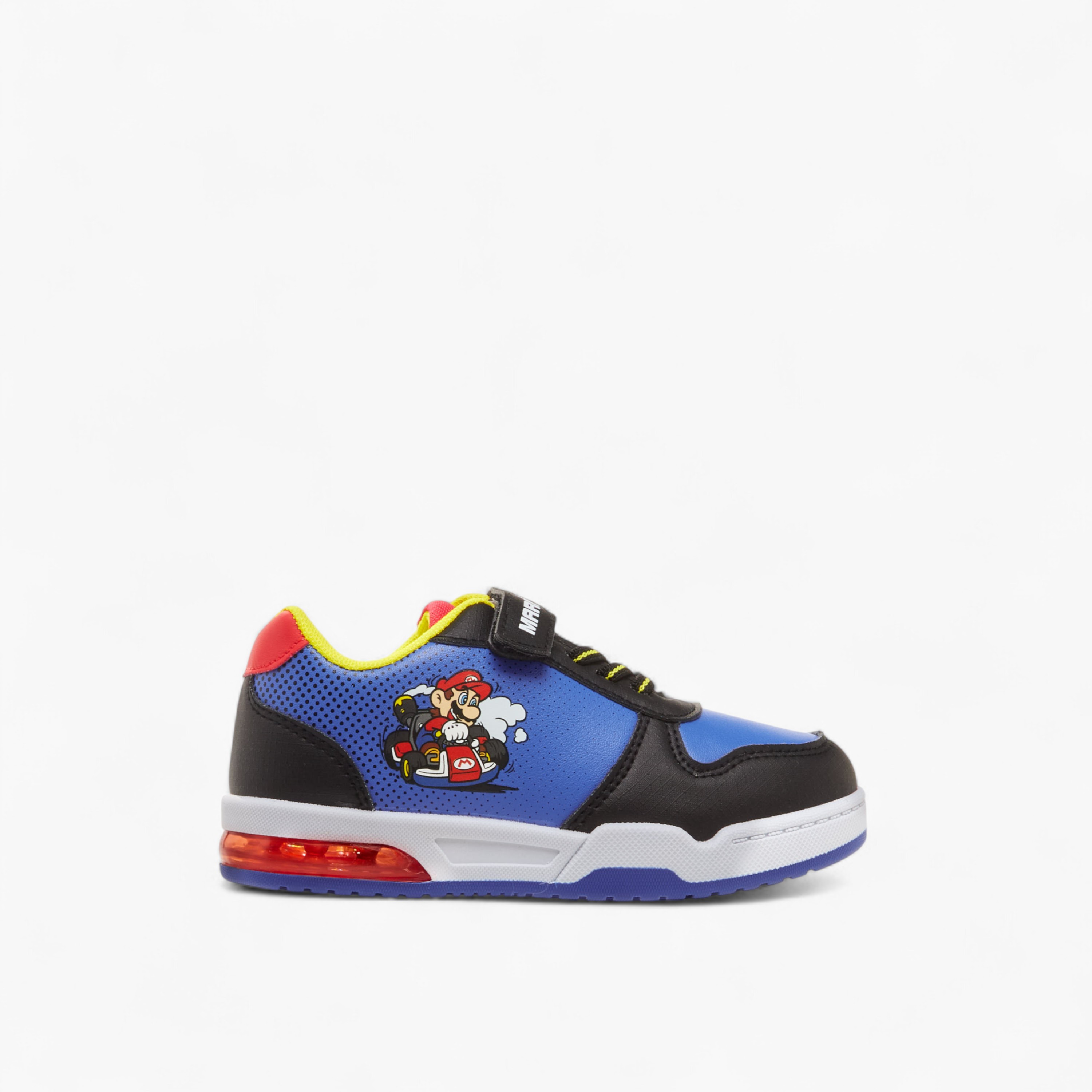 Super Mario Colourblock Light-Up Sneakers with Hook and Loop Closure-boys-shoes-sneakers-image-4