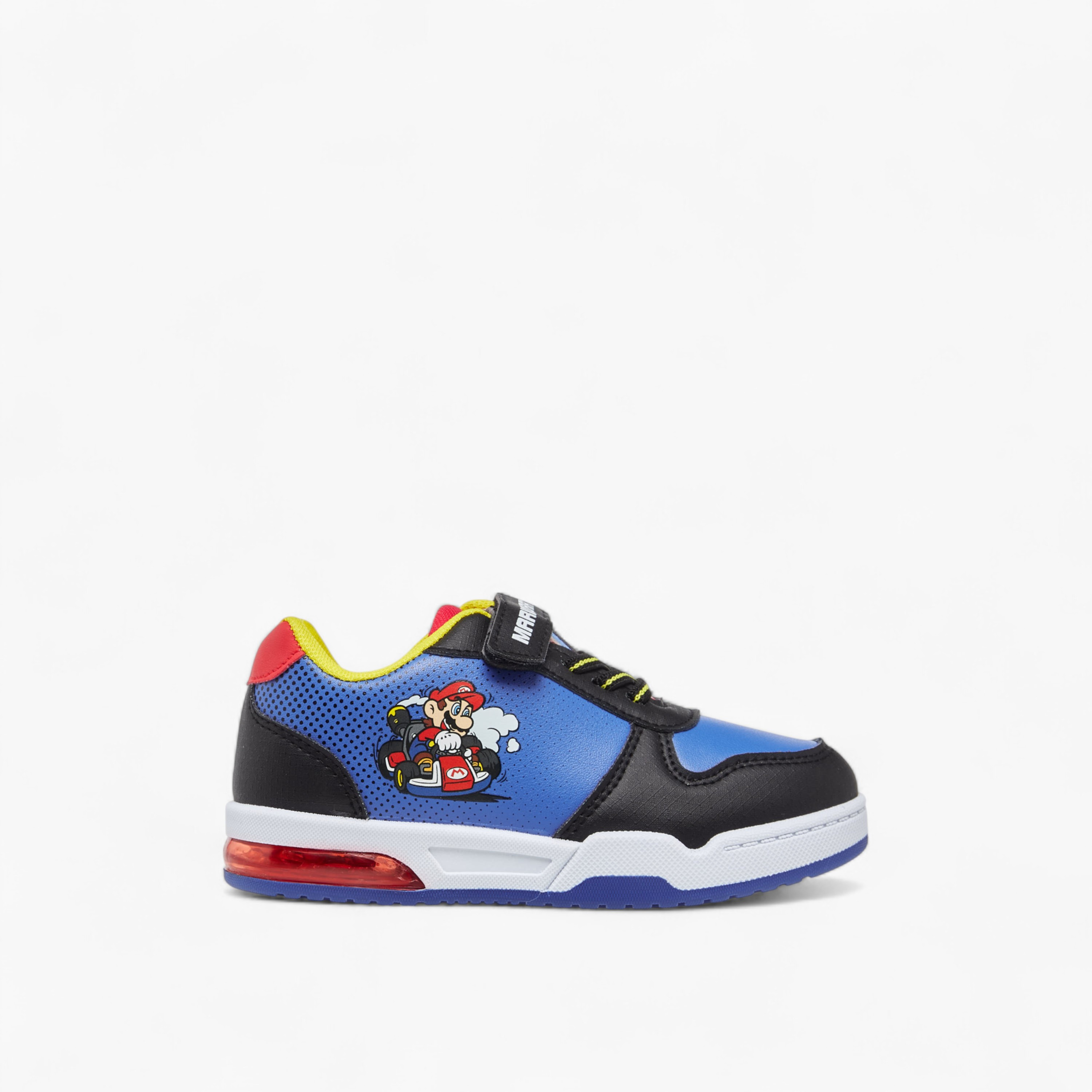 Super Mario Colourblock Light-Up Sneakers with Hook and Loop Closure-boys-shoes-sneakers-image-3
