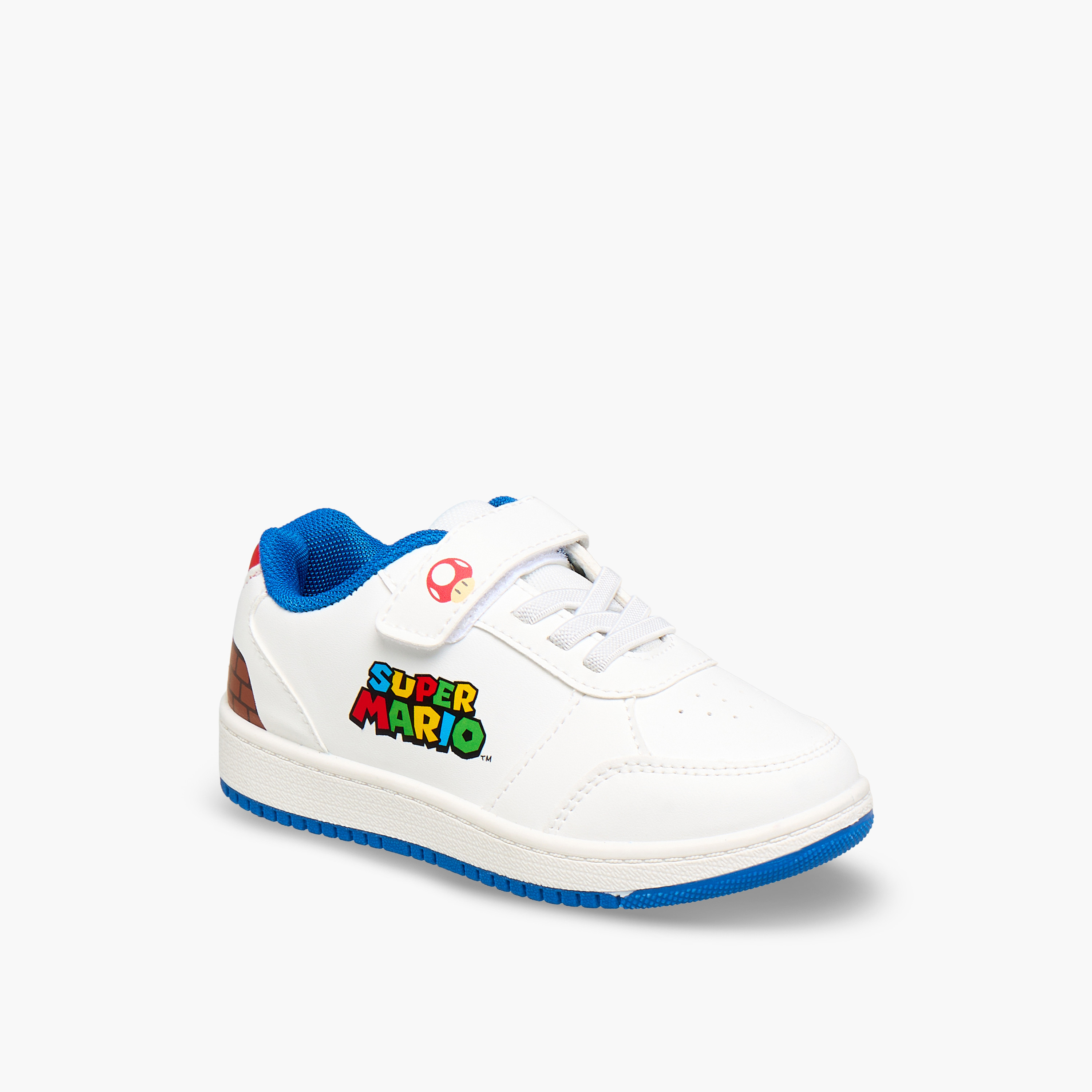 Super Mario Boys Hook and Loop Ankle Sneakers-boys-shoes-sneakers-image-2