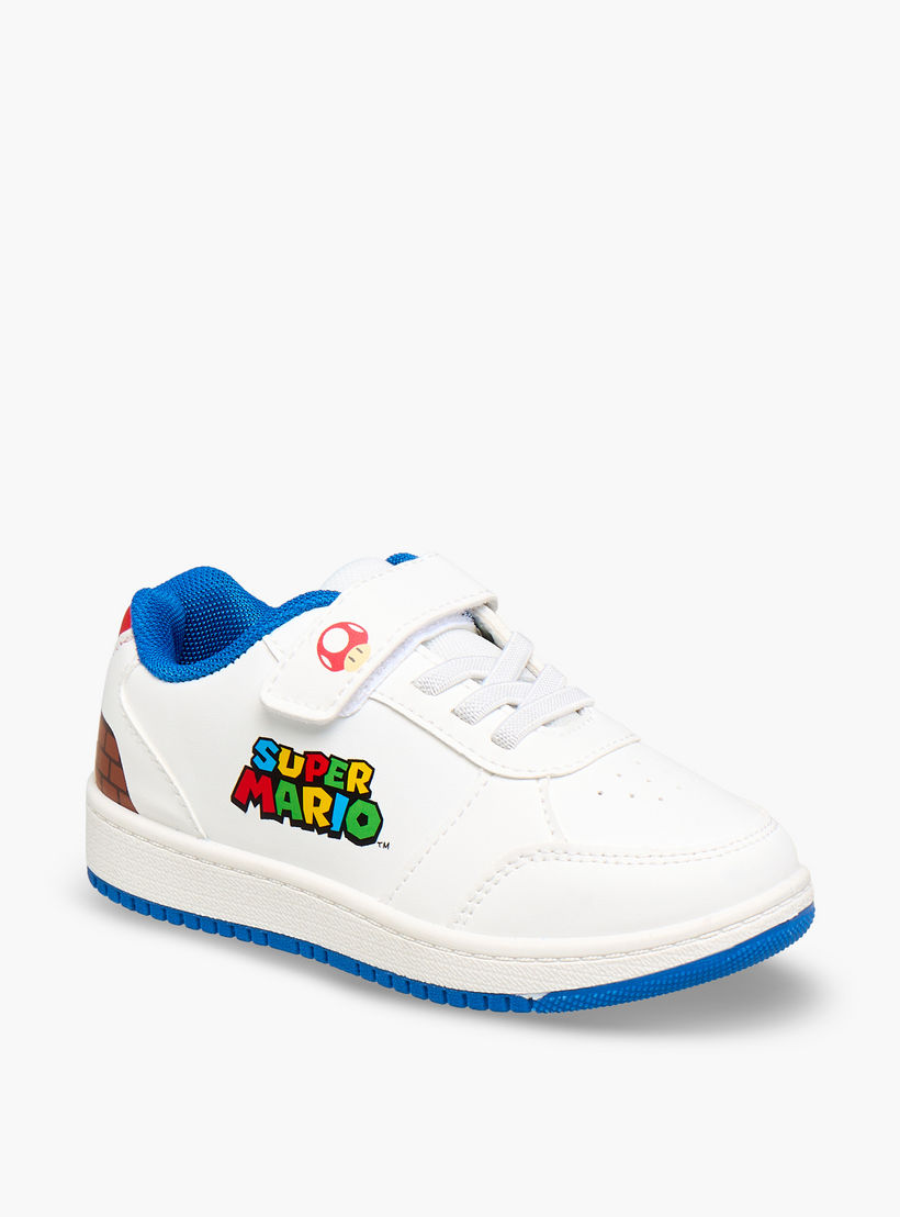 Super Mario Boys Hook and Loop Ankle Sneakers-boys-shoes-sneakers-image-2