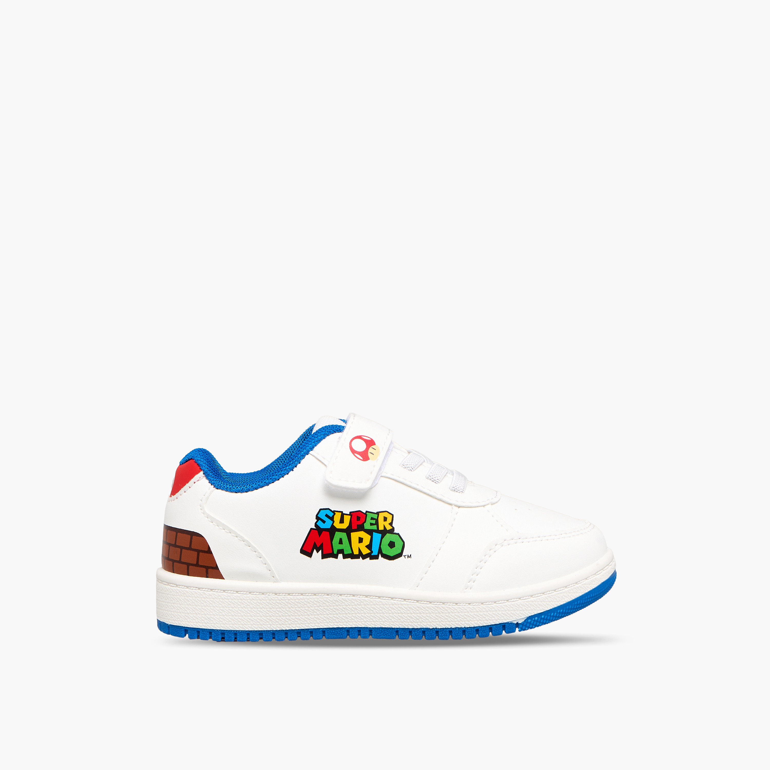 Super Mario Boys Hook and Loop Ankle Sneakers-boys-shoes-sneakers-image-3