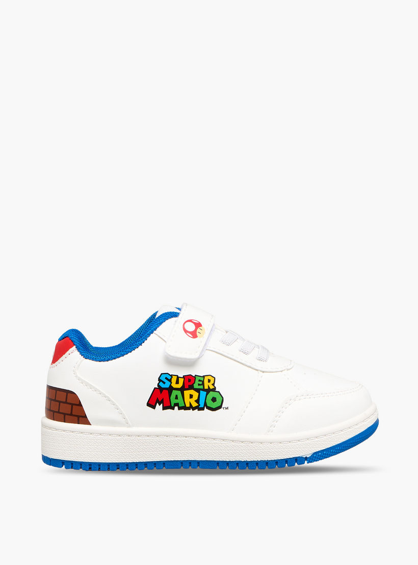 Super Mario Boys Hook and Loop Ankle Sneakers-boys-shoes-sneakers-image-3