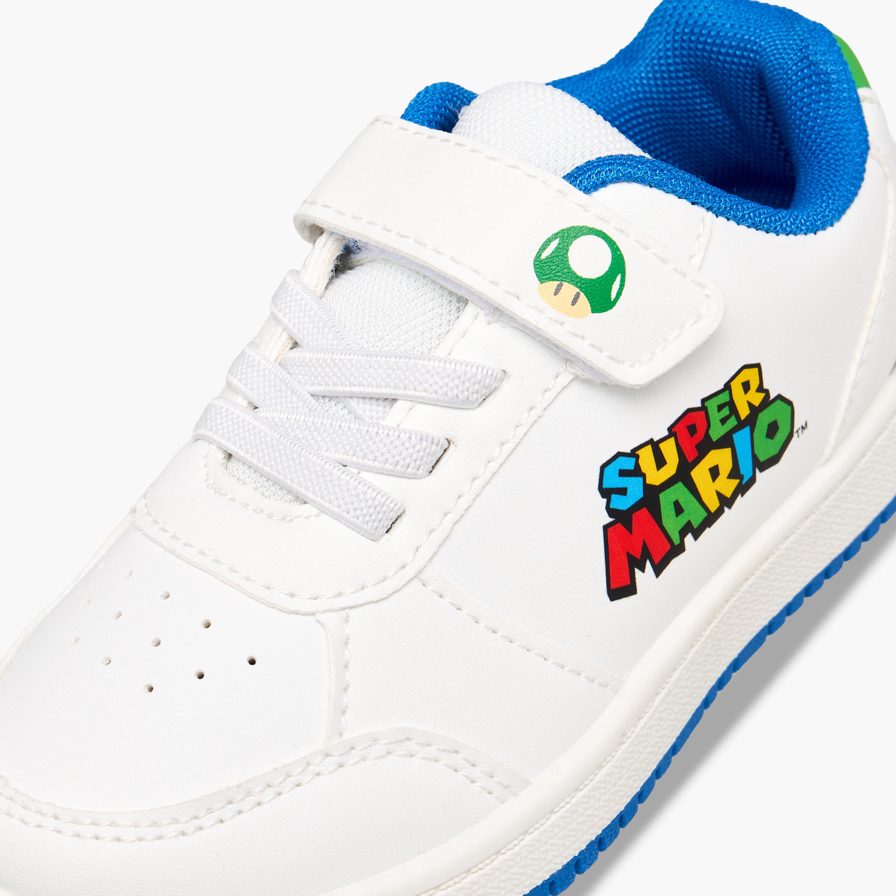 Super Mario Boys Hook and Loop Ankle Sneakers-boys-shoes-sneakers-image-4
