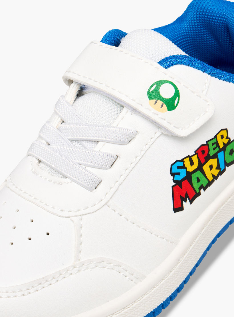 Super Mario Boys Hook and Loop Ankle Sneakers-boys-shoes-sneakers-image-4