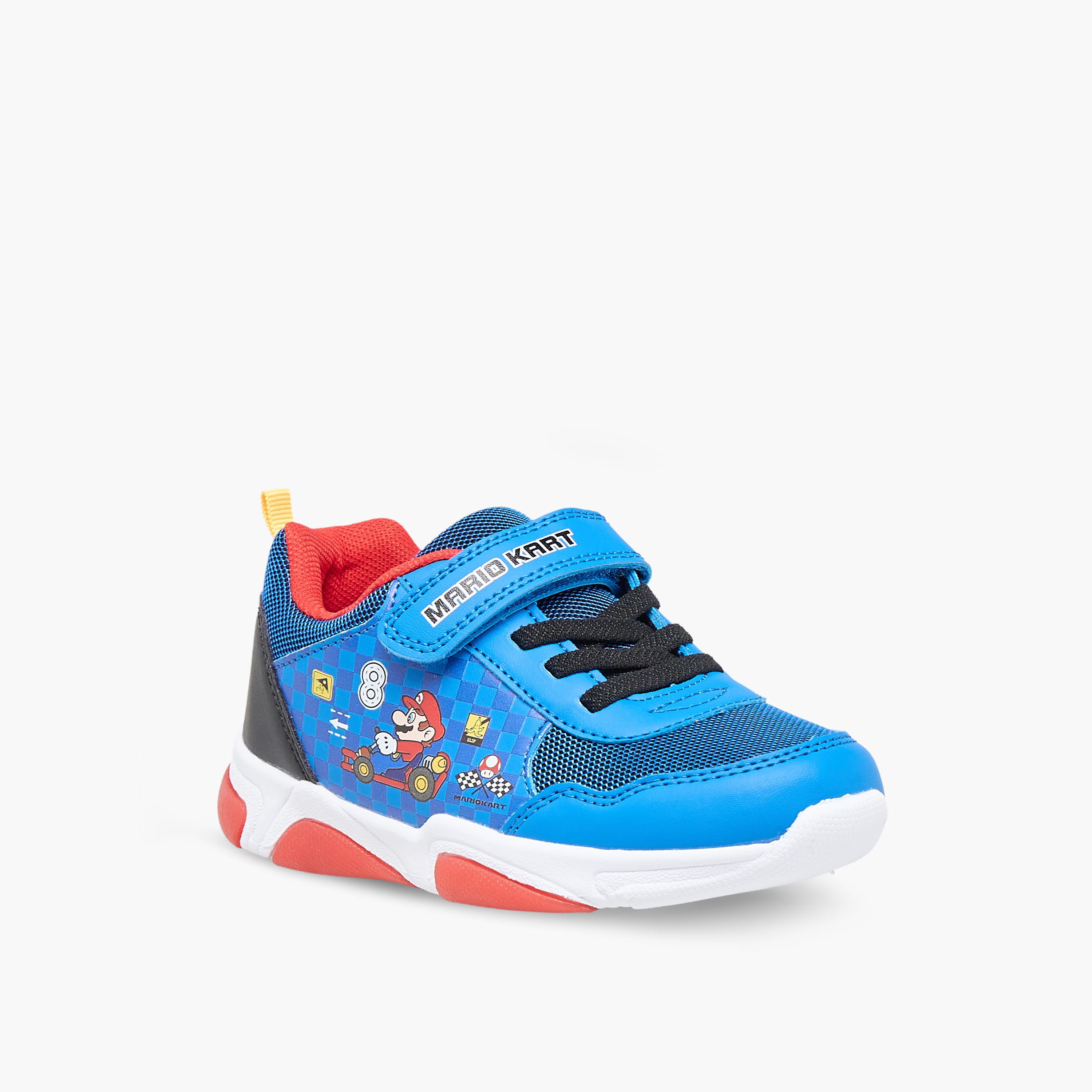 Super Mario Boys Hook & Loop Light-Up Sneakers-boys-shoes-sneakers-image-2
