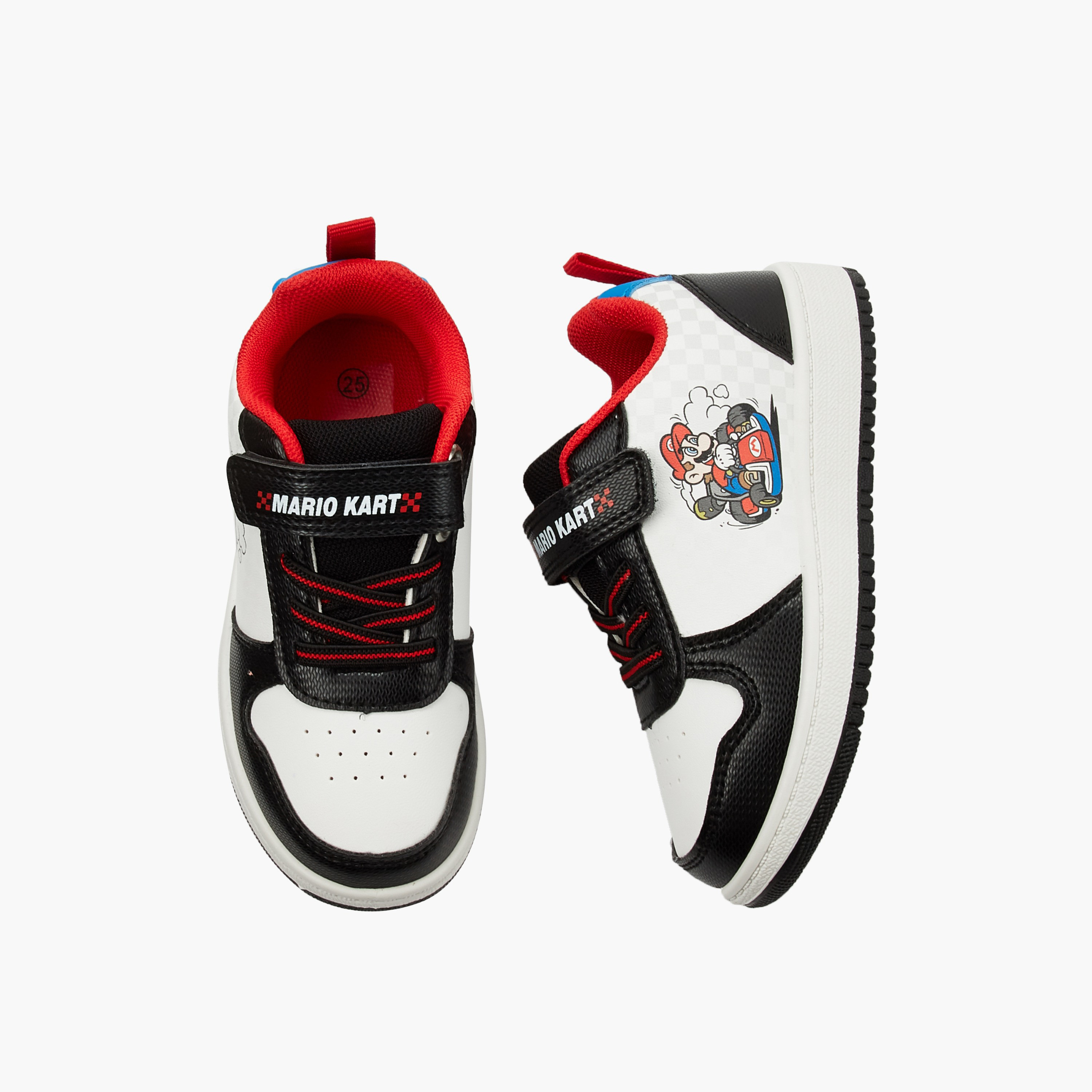 Super Mario Boys Hook & Loop Ankle Sneakers-boys-shoes-sneakers-image-1