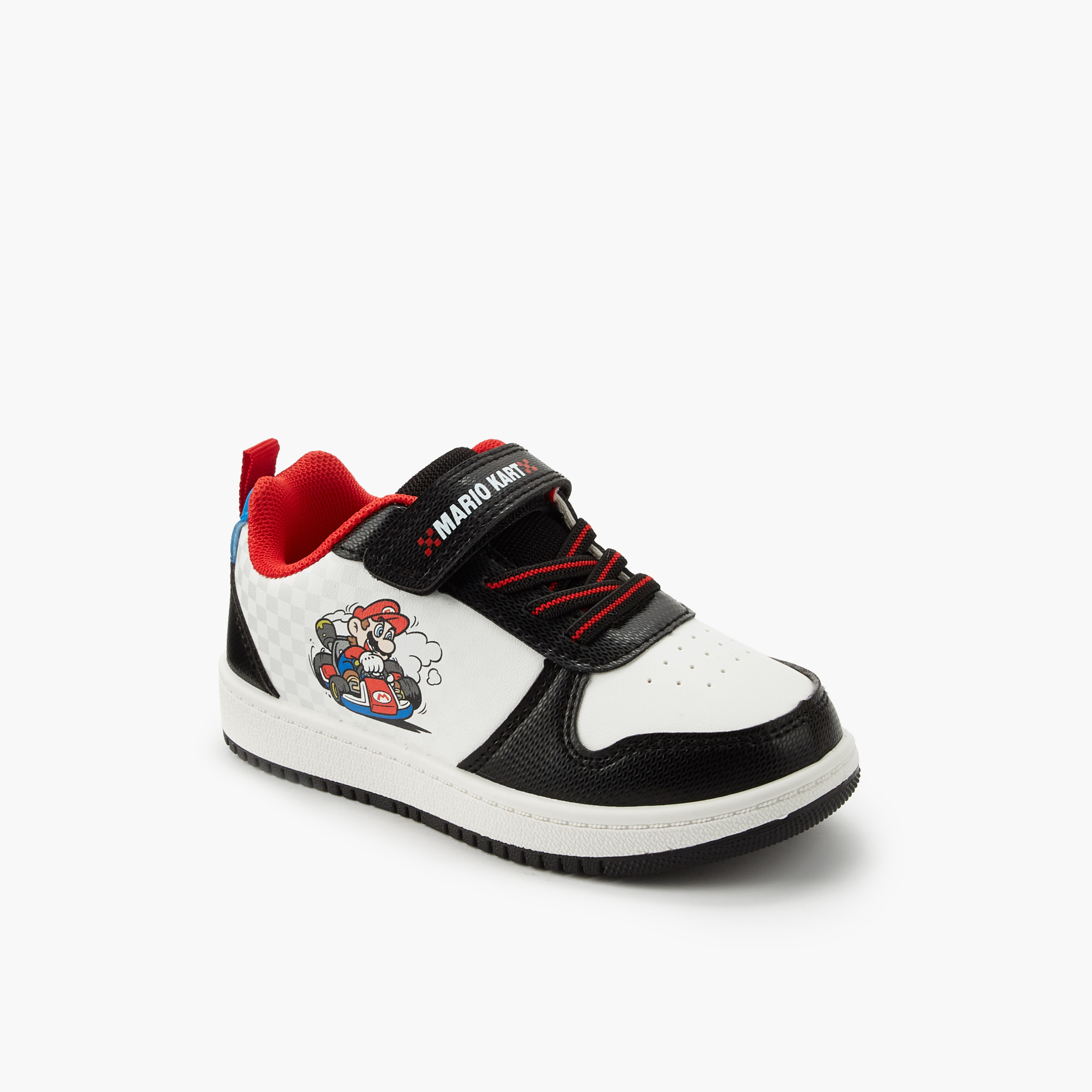 Super Mario Boys Hook & Loop Ankle Sneakers-boys-shoes-sneakers-image-2