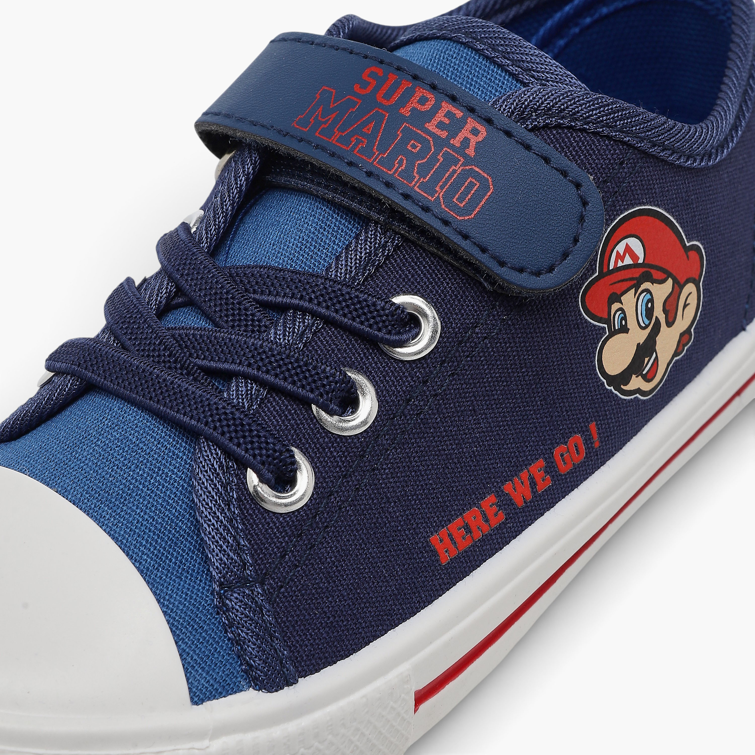 Super Mario Boys Hook & Loop Ankle Sneakers-boys-shoes-sneakers-image-4