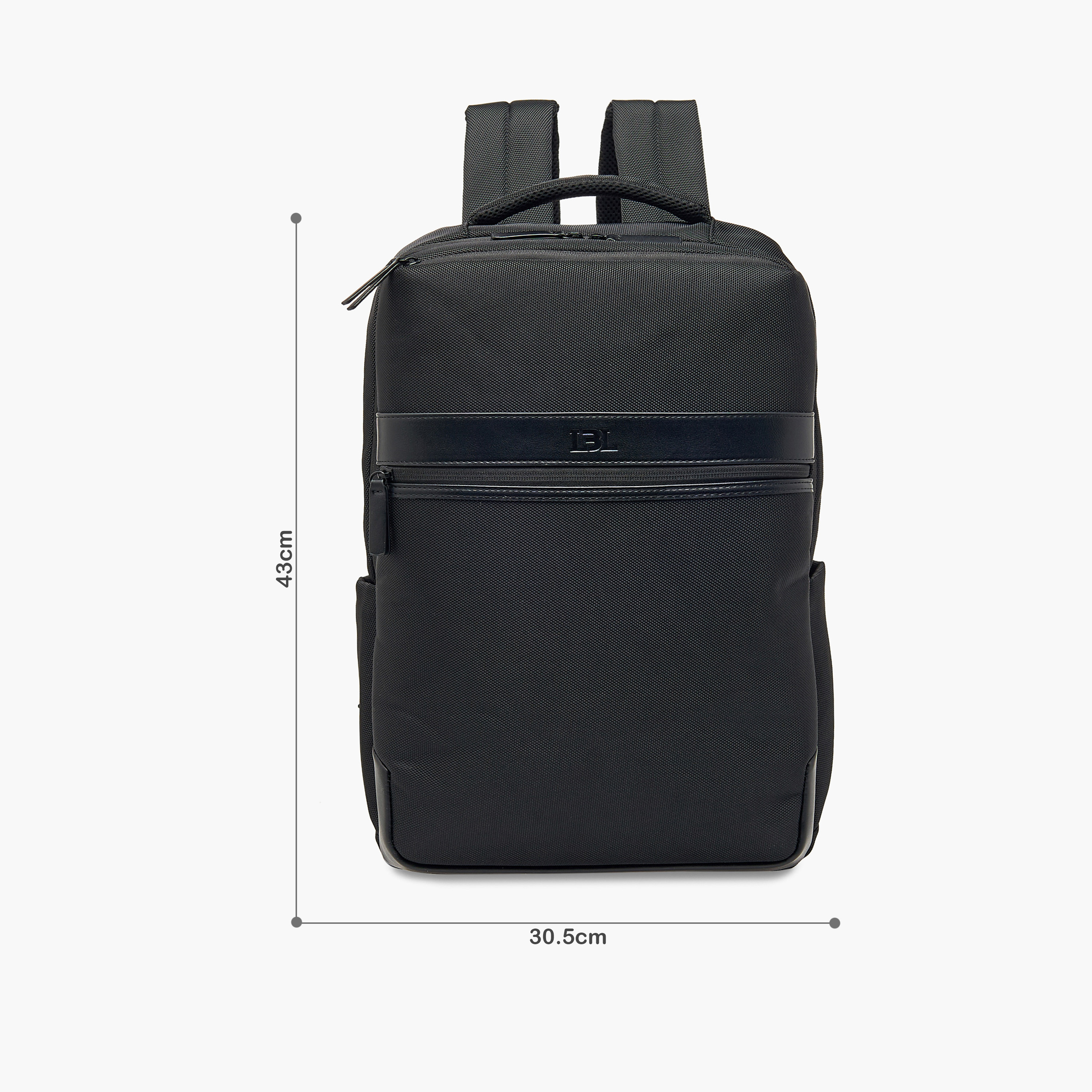 LBL by Shoexpress Solid Backpack with Adjustable Straps and Zip Closure - 10x31x43 cm-men-bags-image-2