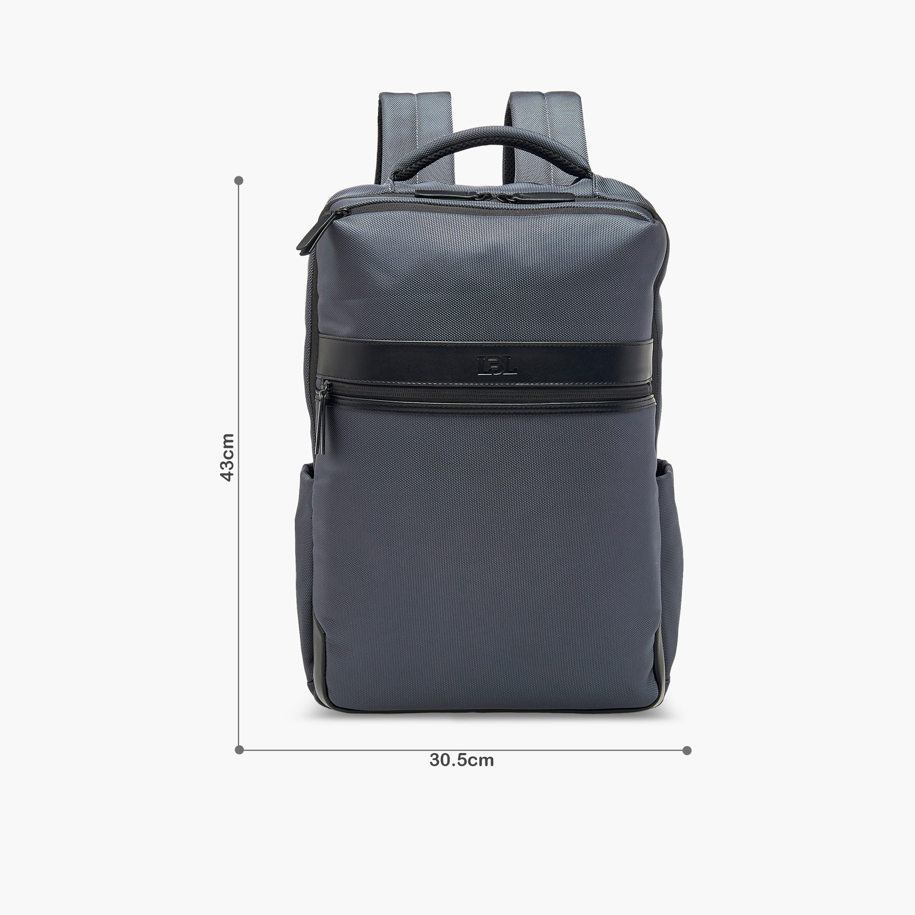 LBL by Shoexpress Solid Backpack with Adjustable Straps and Zip Closure - 10x31x43 cm-men-bags-image-2